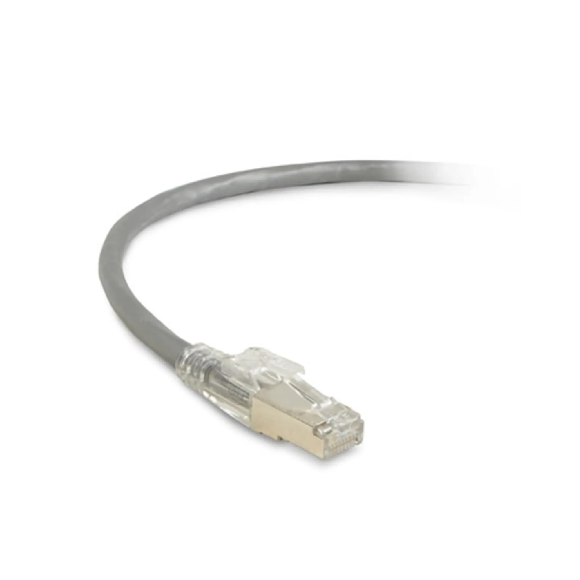 BLACK BOX CORPORATION C6PC70S-GY-20 — CAT6 250-MHZ LOCKING SNAGLESS STRANDED ETHERNET PATCH CABLE - SHIELDED (S/FTP),