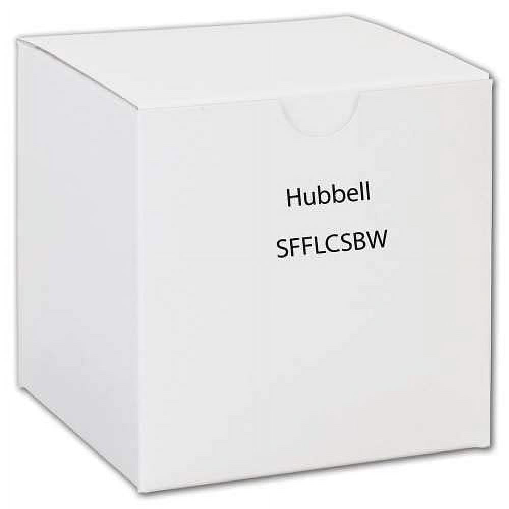 Hubbell SFFLCSBW — FIBER, SNAP-FIT,FLSH,LC DUPLX,BL,ZIRC,WH