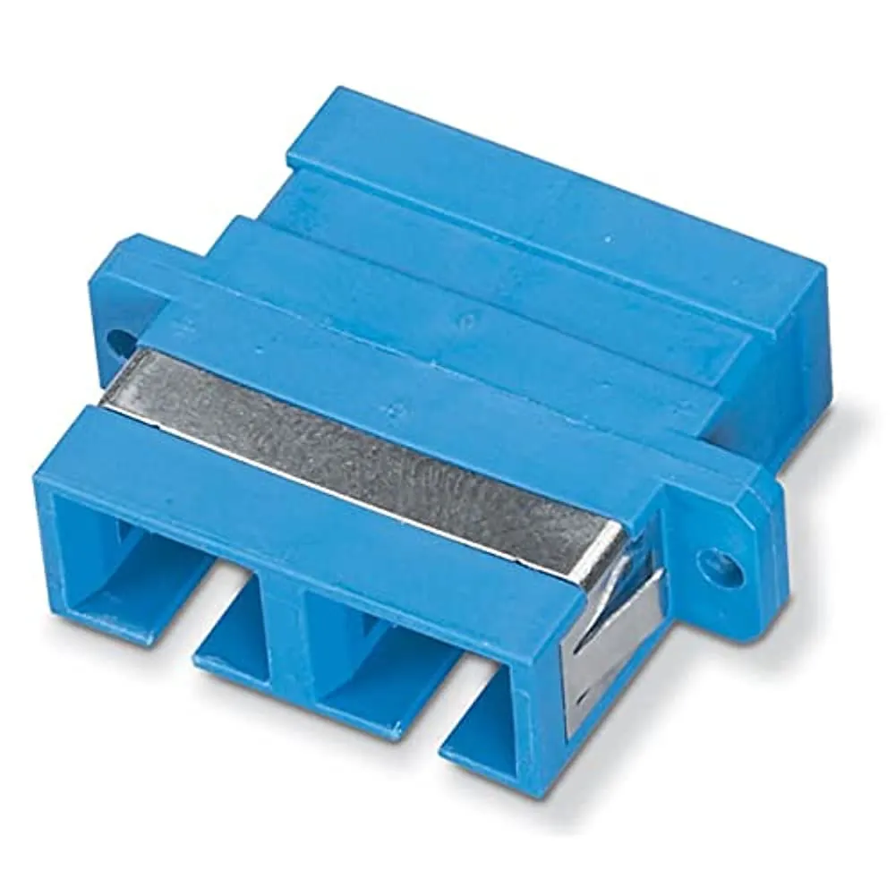 BLACK BOX CORPORATION FOT118 — FIBER OPTIC COUPLING - MULTIMODE, DUPLEX, BRONZE SLEEVE, PLASTIC FLANGE, RECTANG