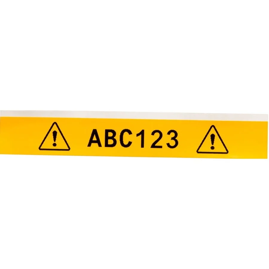 BRADY M21-500-595-YL — LABEL TAPE - 0.5IN X 21FT - THERMAL TRANSFER - BMP21-LAB, BMP21-PLUS, IDPAL, LAB