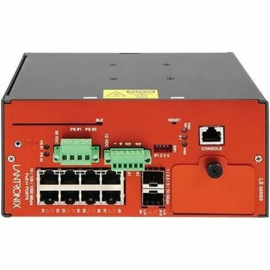 Lantronix LSS2200-8P — SWITCH MANAGED HARDENED POE 8