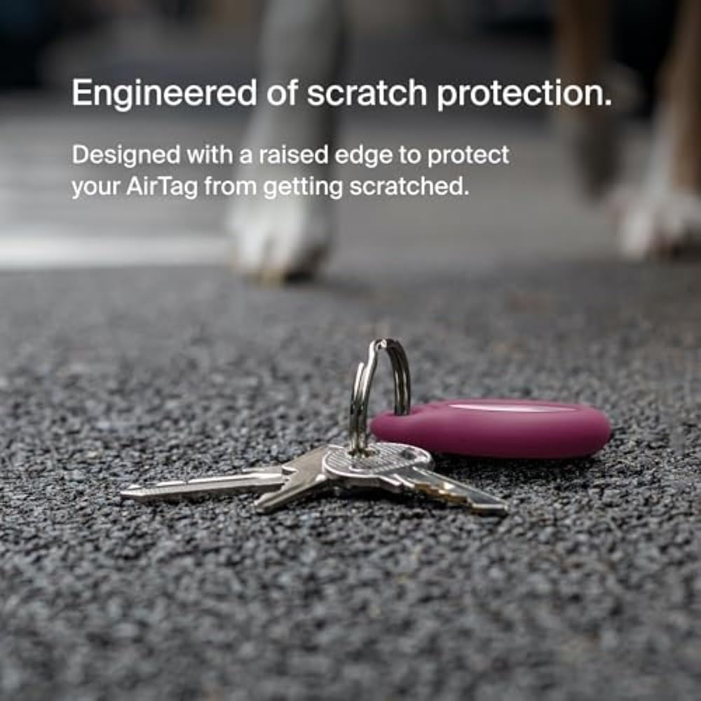 Belkin F8W973BTPNK — SECURE HOLDER WITH KEY RING FOR AIRTAG - PINK