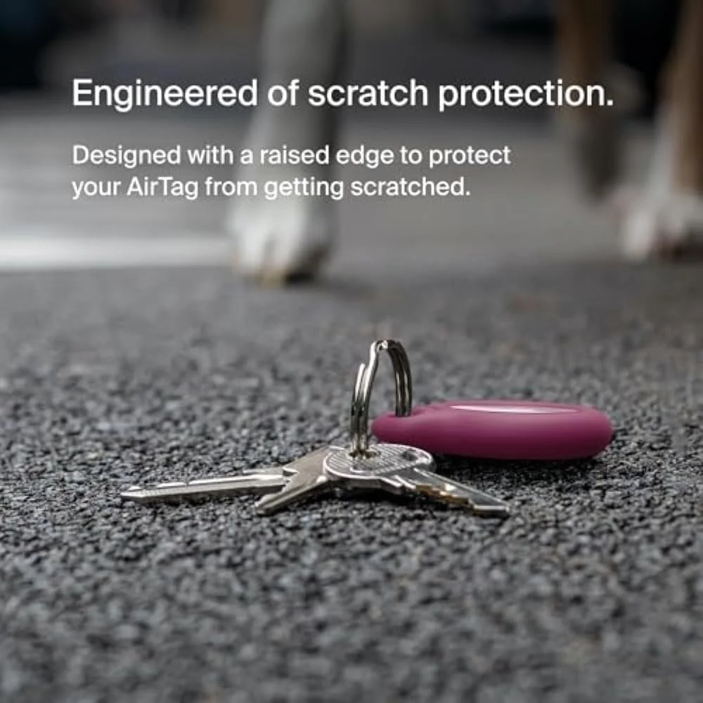 Belkin F8W973BTPNK — SECURE HOLDER WITH KEY RING FOR AIRTAG - PINK