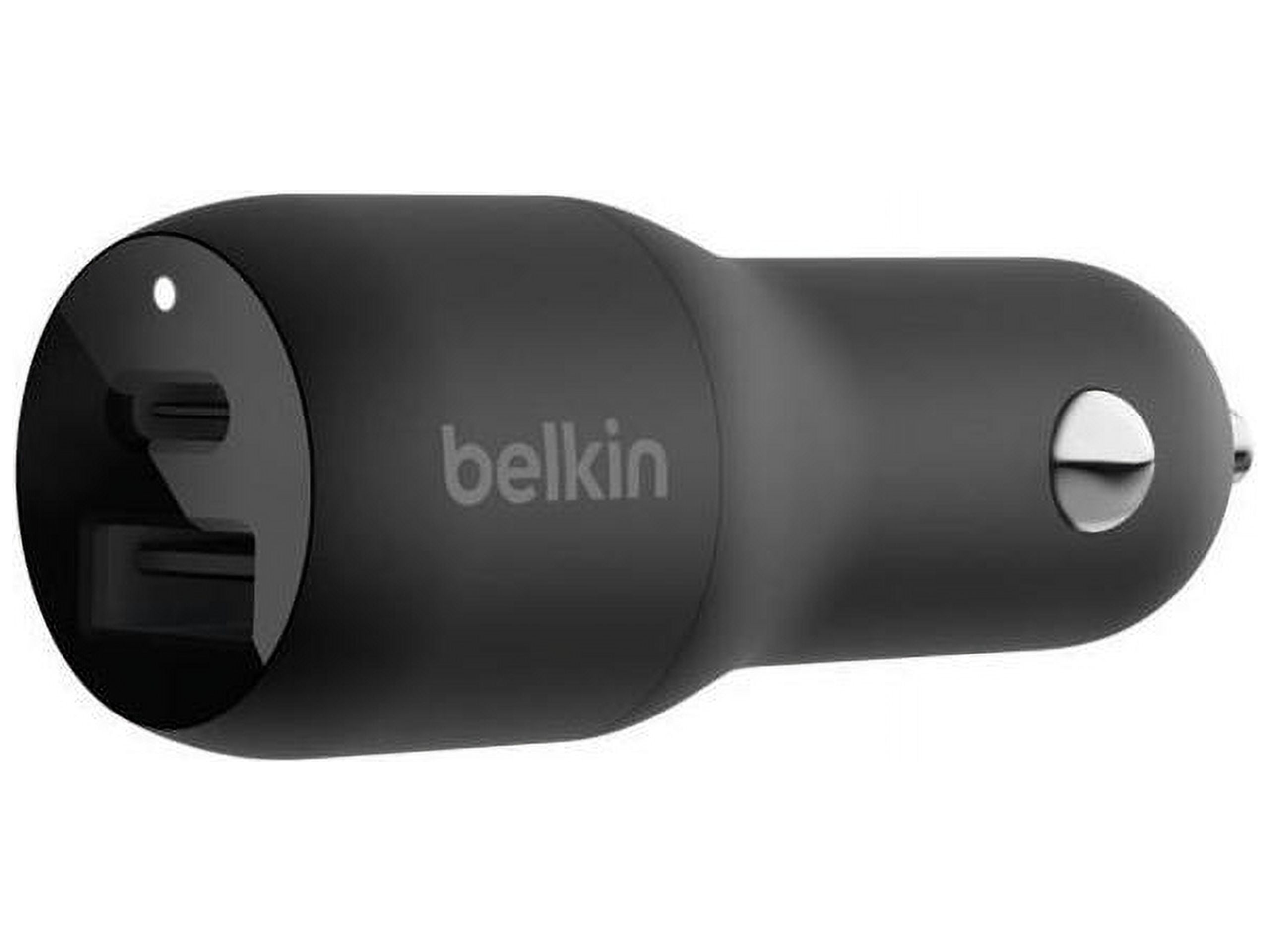 Belkin CCB004BTBK — BOOST CHARGE DUAL CAR CHARGER WITH PPS 37W