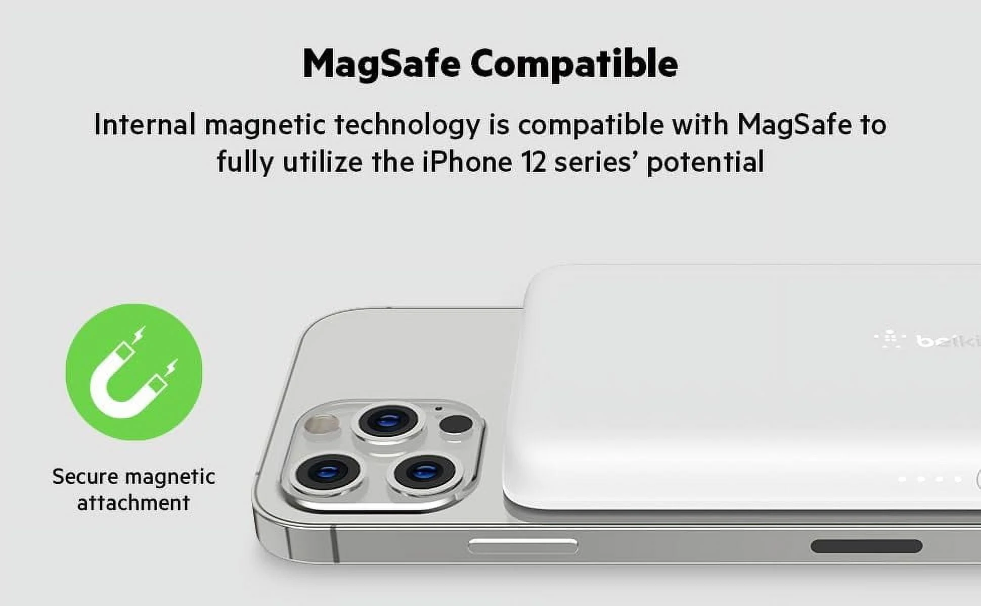 Belkin BPD002BTWH — MAGNETIC WIRELESS POWER BANK,WHITE