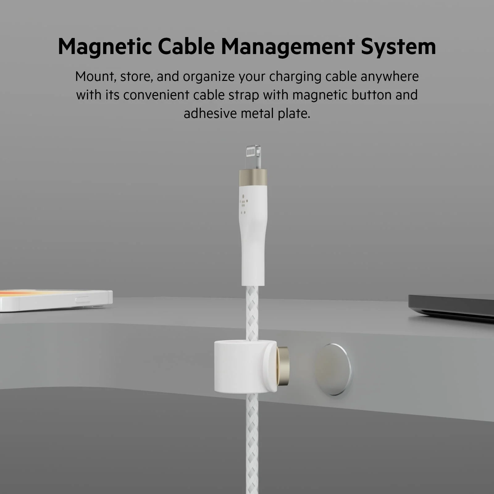 Belkin CAA010BT2MWH — USB-A TO LTG, BRAID SIL, 2M, WHT
