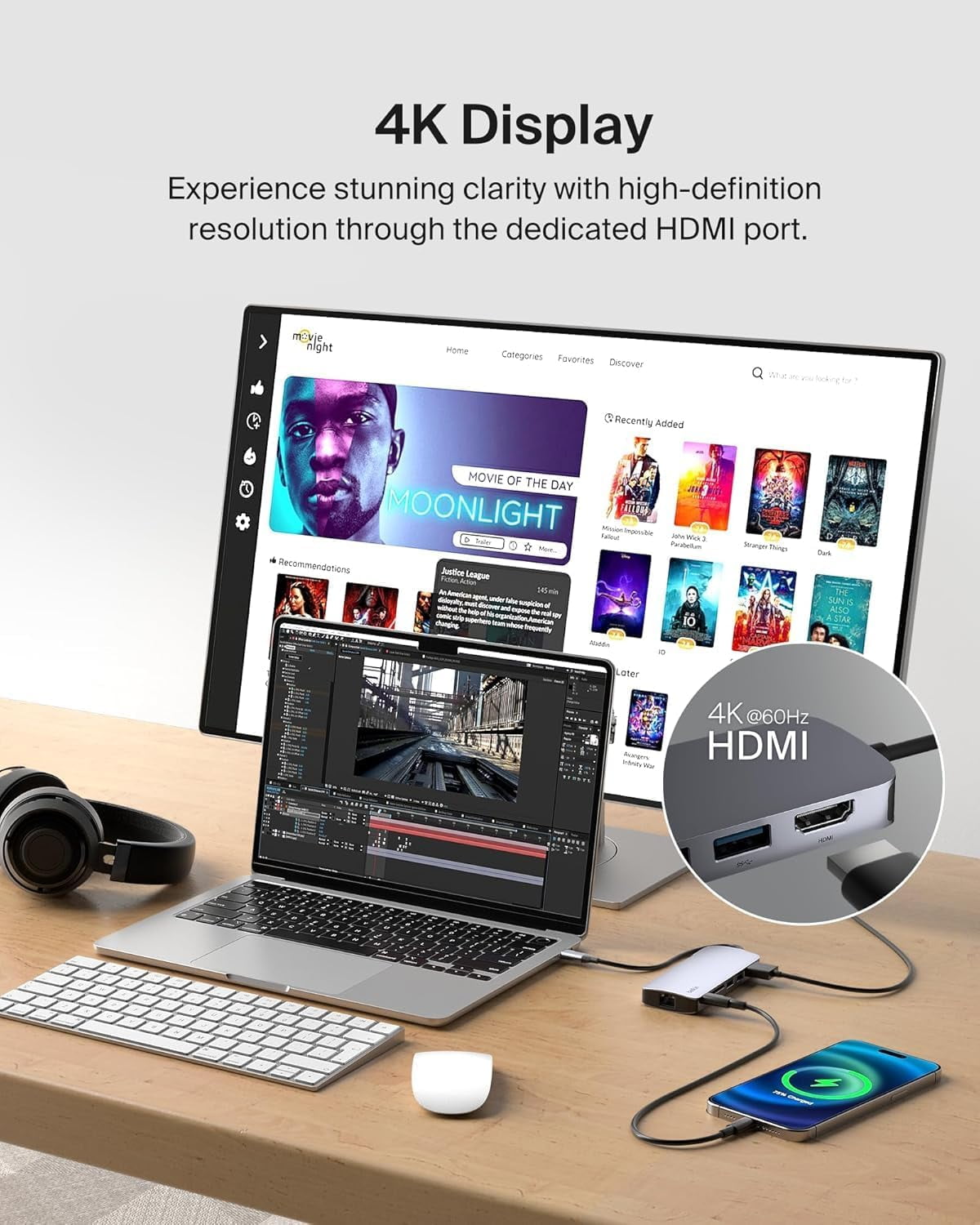 Belkin AVC008FQSGY-V2 — USB-C 6-IN-1 MULTIPORT HUB 4K60