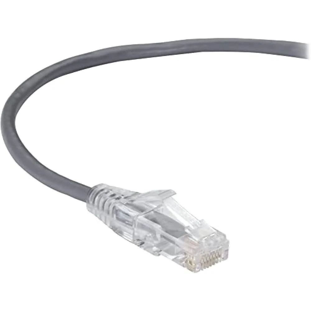 BLACK BOX CORPORATION C6APC28-GY-01 — BLACK BOX SLIM-NET CAT6A PATCH CABLES FEATURE A LOW-PROFILE DESIGN THAT SAVES SP