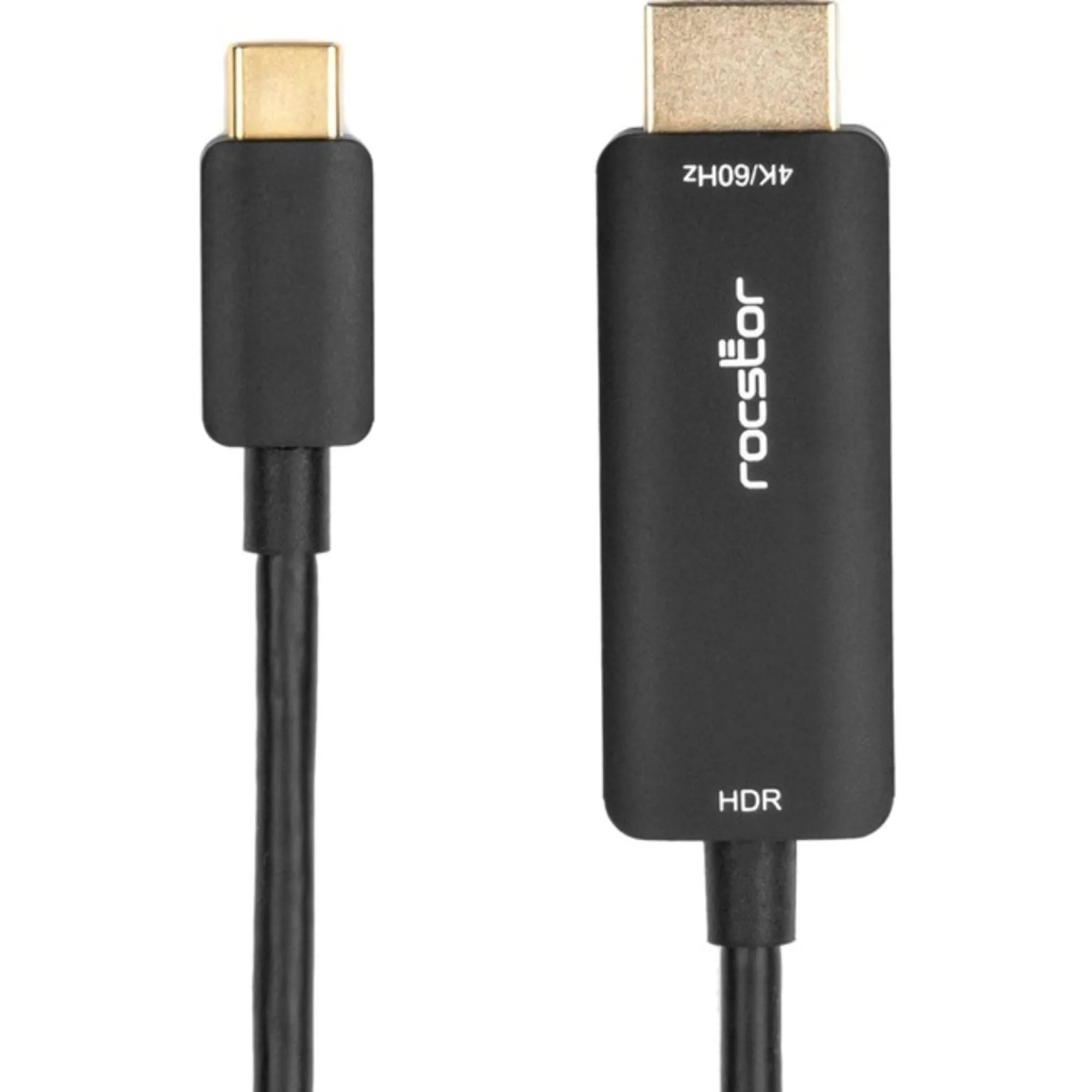 ROCSTOR Y10C481-B1 — PREMIUM 3FT (1M) USB-C TO HDMI CABLE M/M - 4K 60HZ - 3FT / 3 FT (1M) - SUPPORTS