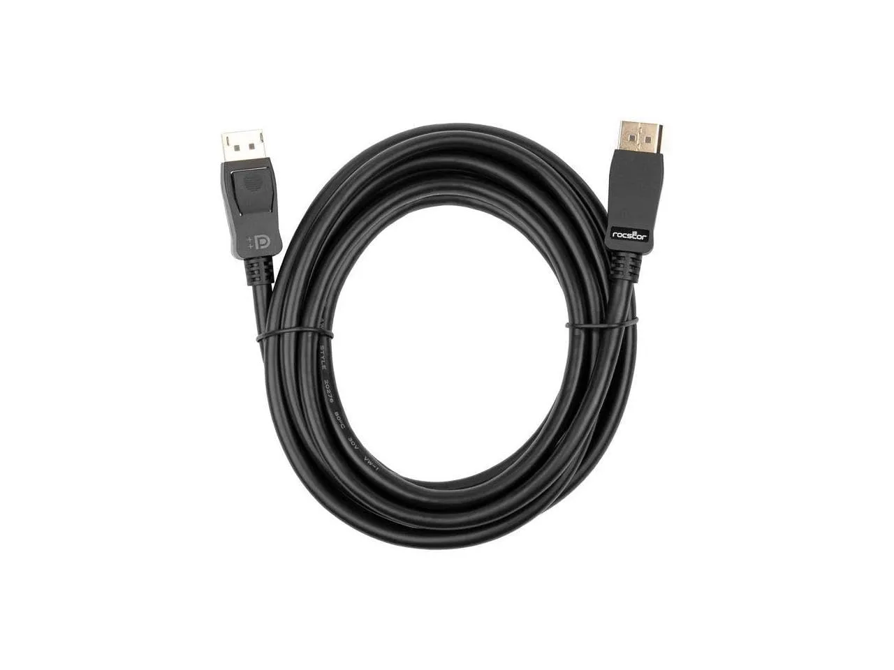 ROCSTOR Y10C269-B1 — PREMIUM DISPLAYPORT 1.4 CABLE - 10 FT (3M) - 8K/60HZ SUPPORTS UP TO 7680 X 4320