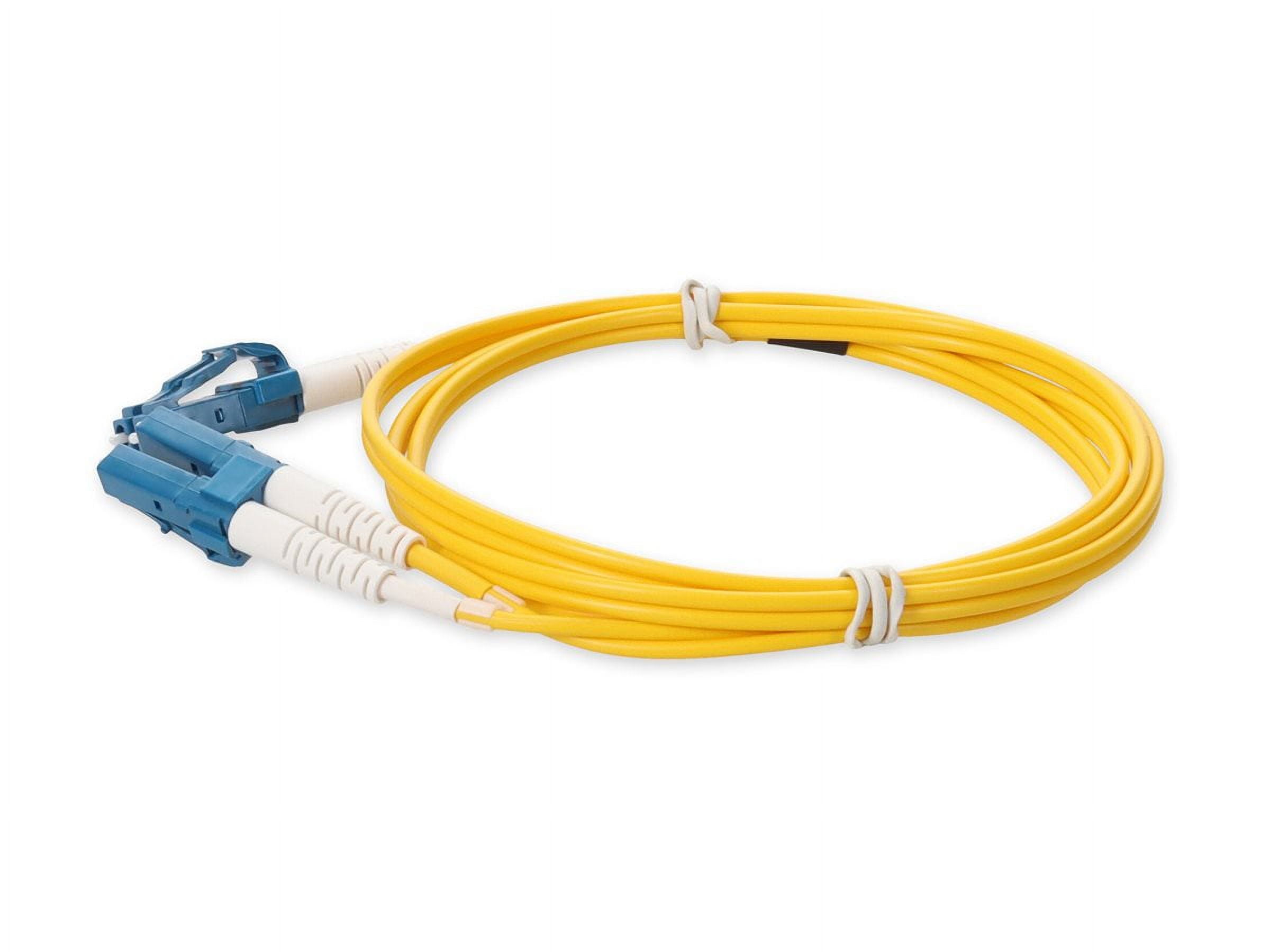 ADDON ADD-LC-LC-1M9SMFP — 1M LC TO LC YELLOW OS2 DUPLEX OFNP (PLENUM-RATED) SMF FIBER PATCH CABLE