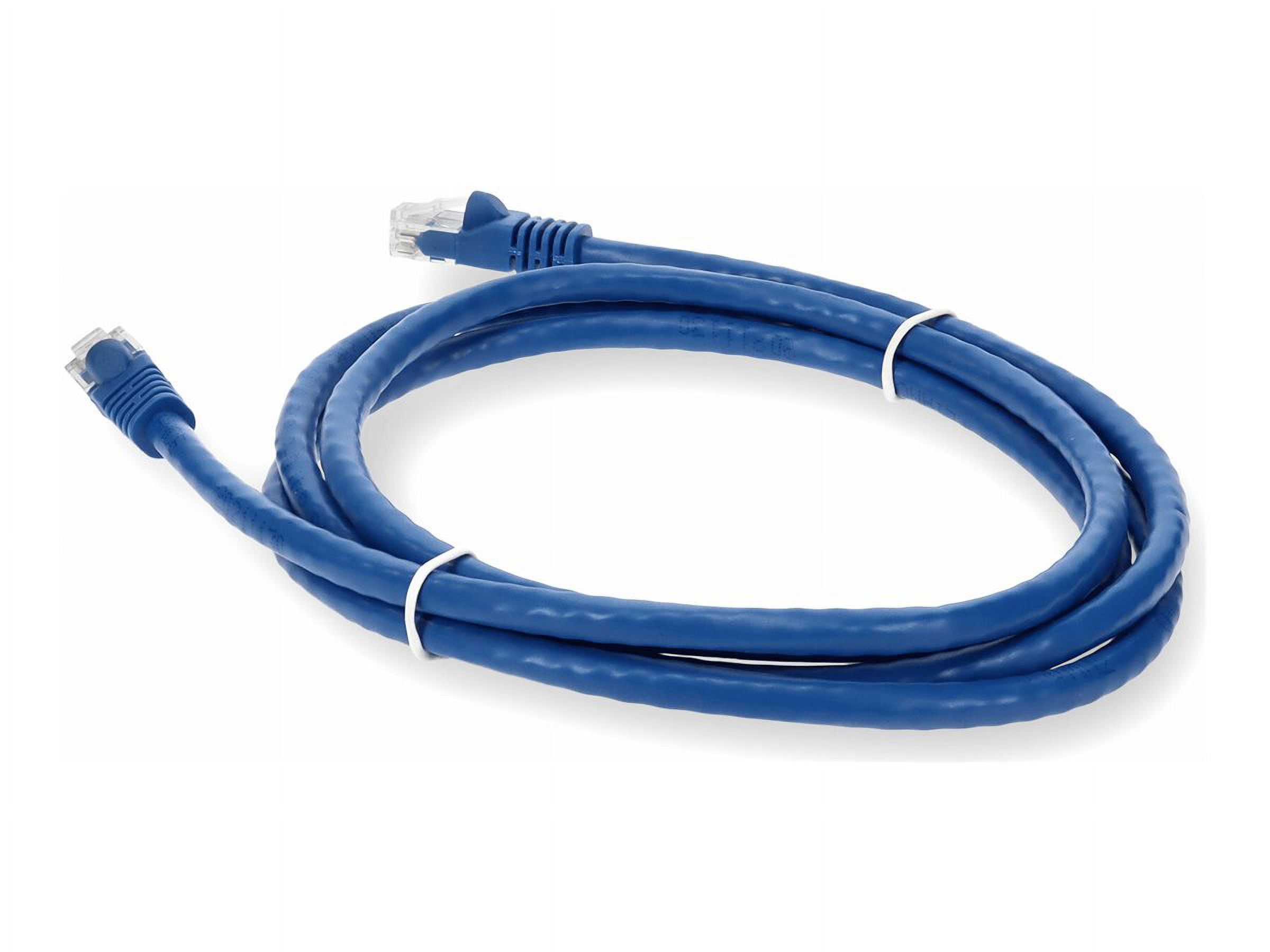 ADDON ADD-7FCAT6-BE-TAA — ADDON 7FT BLUE CAT 6 PVC ETHERNET CABLE SNAGLESS EASY CLEAR BOOT TAA RJ-45 M/M