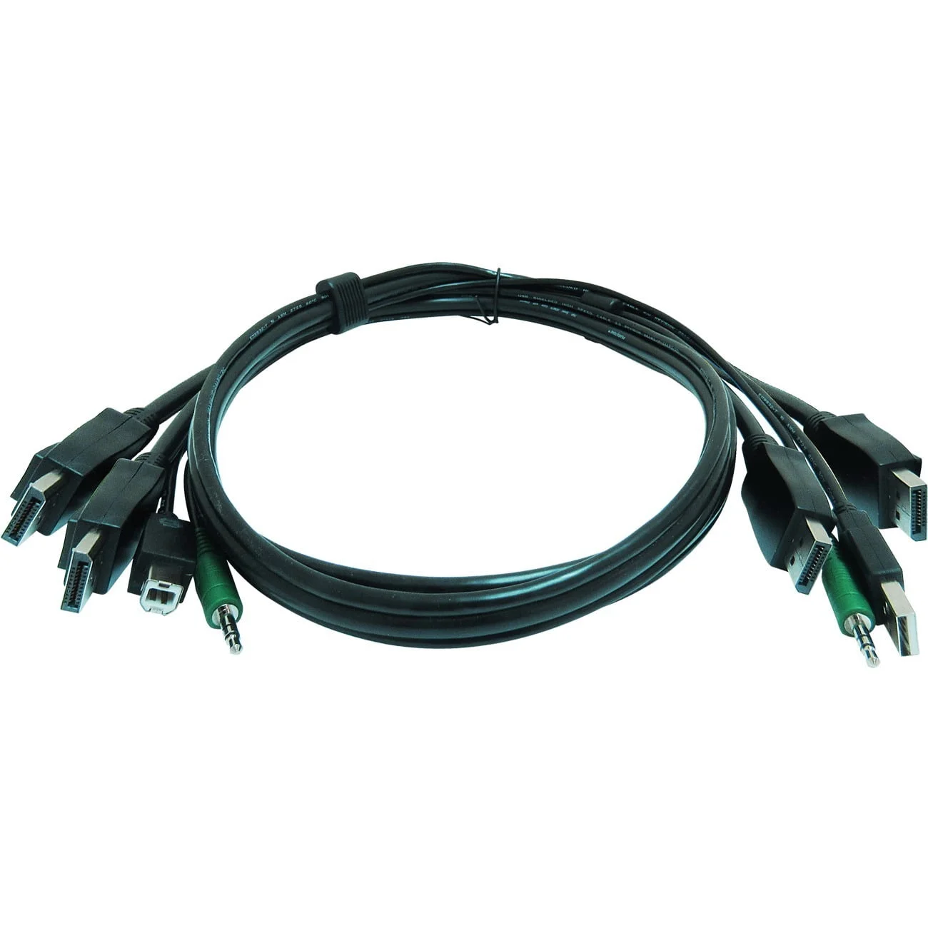 SMARTAVI CC2DPMMKVM06 — 6 FT KVM USB DUAL DISPLAYPORT CABLE WITH