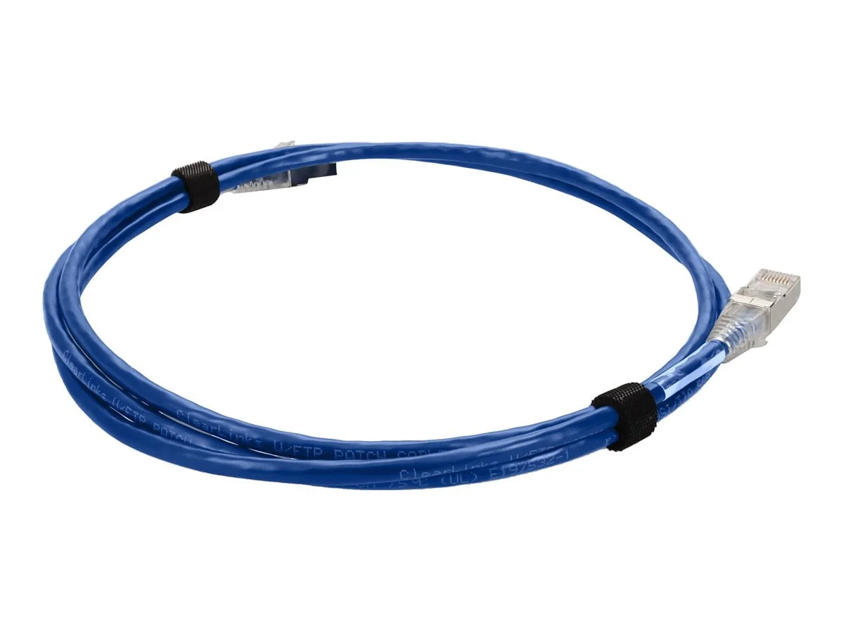 ADDON ADD-5FSLCAT6A-BE — ADDON 5FT BLUE CAT 6A SLIM PVC ETHERNET CABLE SNAGLESS CLEAR-CLAW RJ-45 M/M