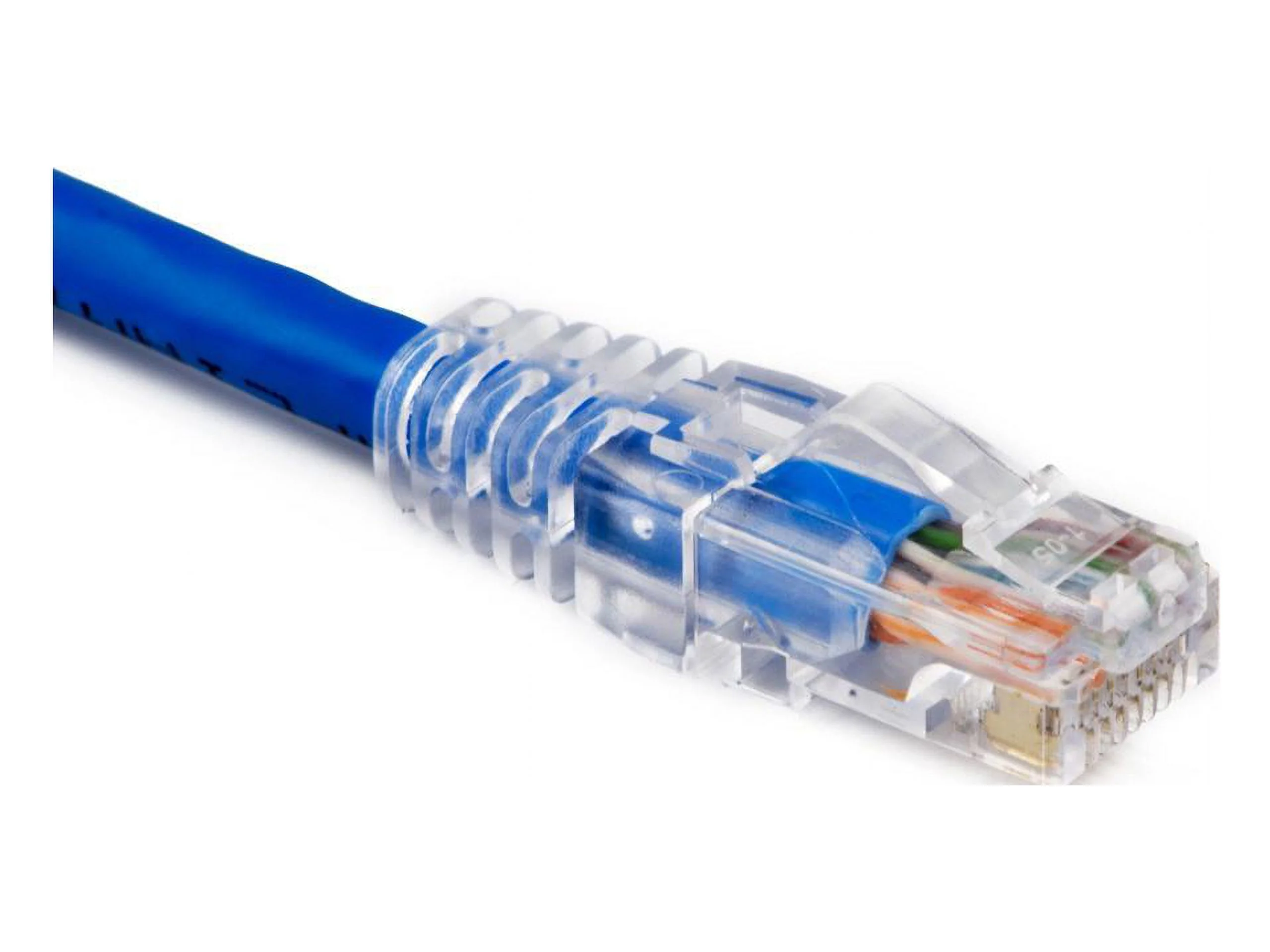 WELTRON 90-C6AB-1BL — 1FT BLUE BOOTED CAT6A UTP PATCH CABLE