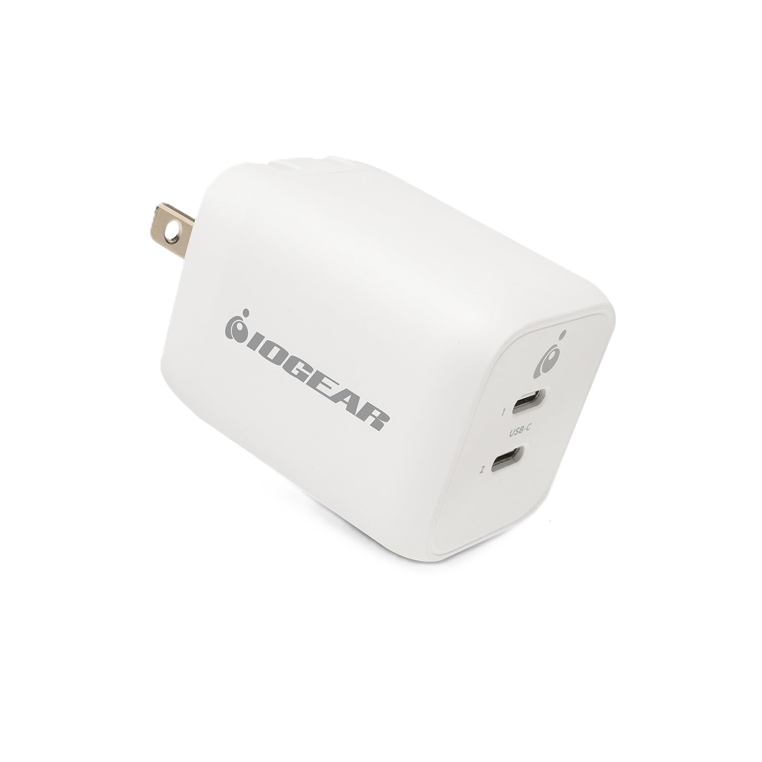 IOGear GPAWC65W — IOGEAR GEARPOWER DUAL USB-C 65W CHARGER, PPS, GAN, CABLE INCLUDED, GPAWC65W