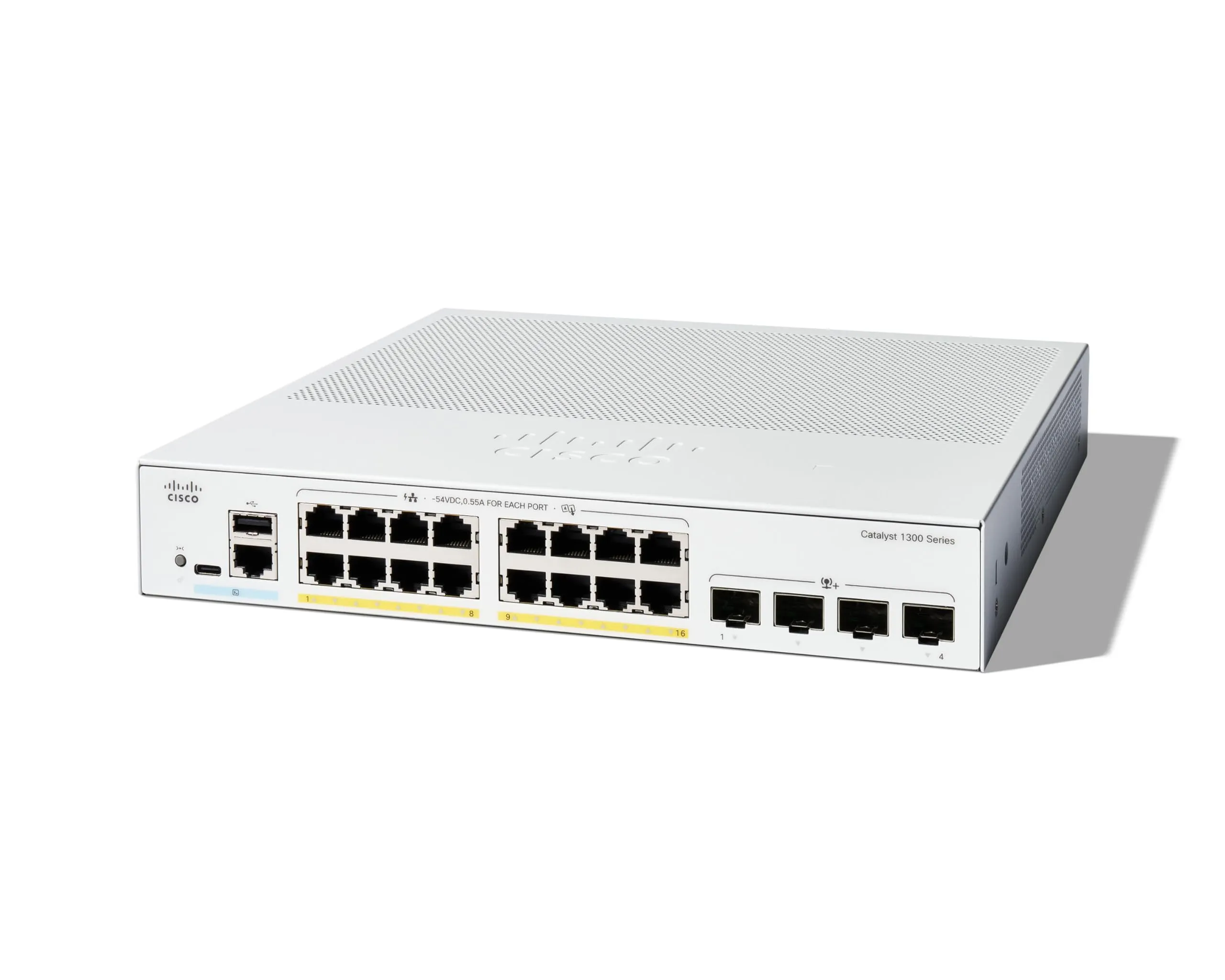 Cisco C1300-16P-4X-RF — CATALYST 1300 16-PORT GE, POE, 4X10G SFP+ REMANUFACTURED