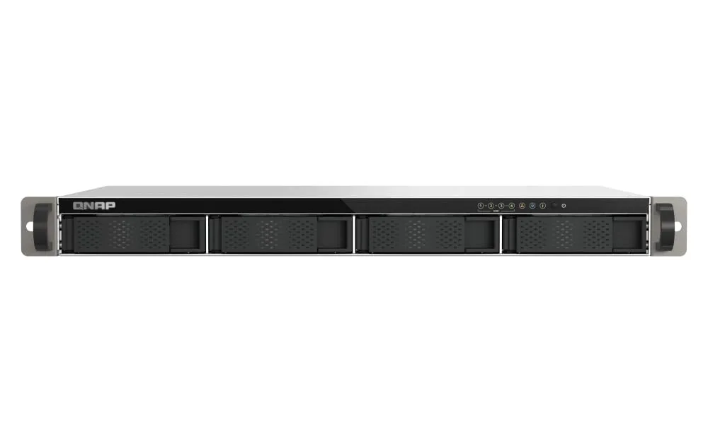 QNAP TS-433EU-US — QNAP 4-BAY TS-433EU SHORT-DEPTH 12 ARM-BASED NAS, ARM CORTEN-A55 4C 2.0GHZ, MALE