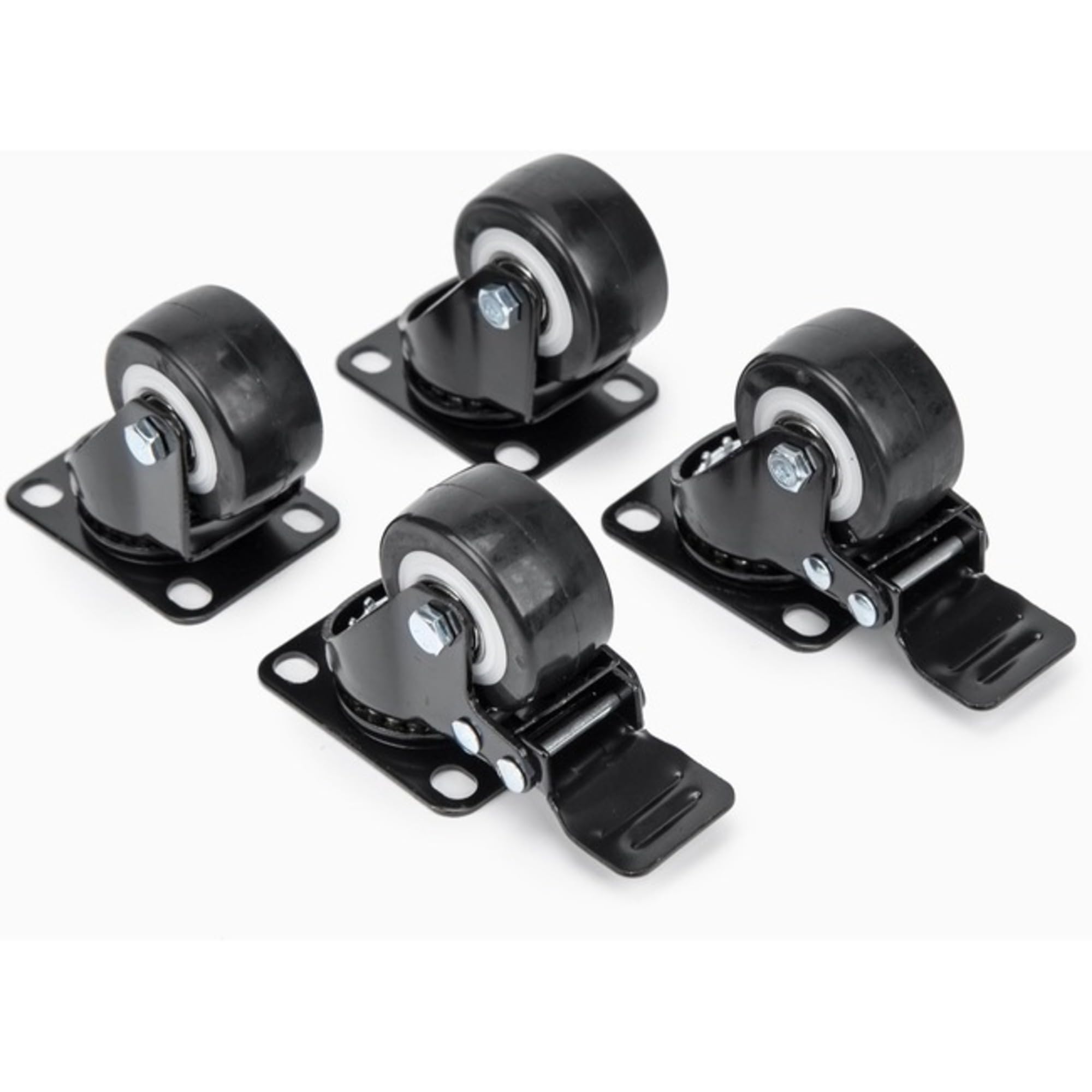 ROCSTOR Y10E013-B1 — HEAVY DUTY CASTERS FOR RACKS/CABINETS/ENCLOSURES - 4 UNIVERSAL M6 2IN CASTER WHE