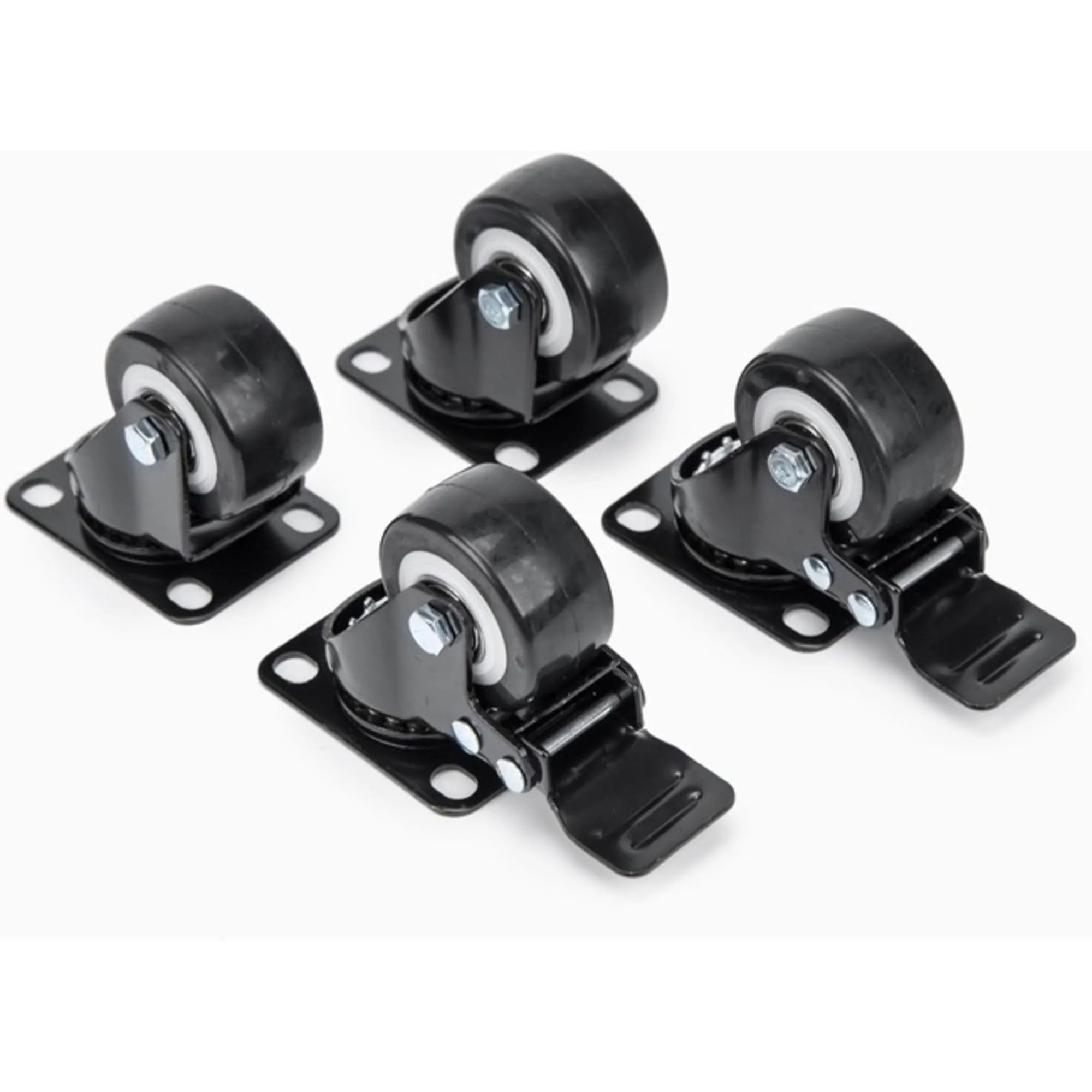 ROCSTOR Y10E013-B1 — HEAVY DUTY CASTERS FOR RACKS/CABINETS/ENCLOSURES - 4 UNIVERSAL M6 2IN CASTER WHE
