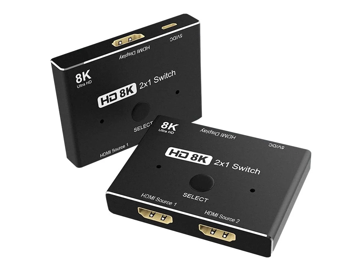 4XEM 4XHSP0901 — 8K HDMI Switch - 2 Input, 1 Output - 60Hz & 120Hz