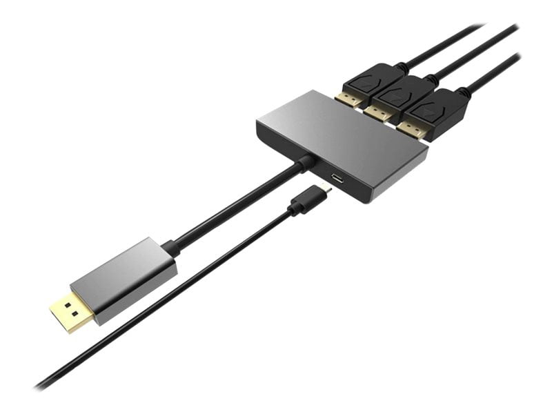 4XEM 4XMST02 — 3-Port MST Hub DisplayPort to DisplayPort Splitter