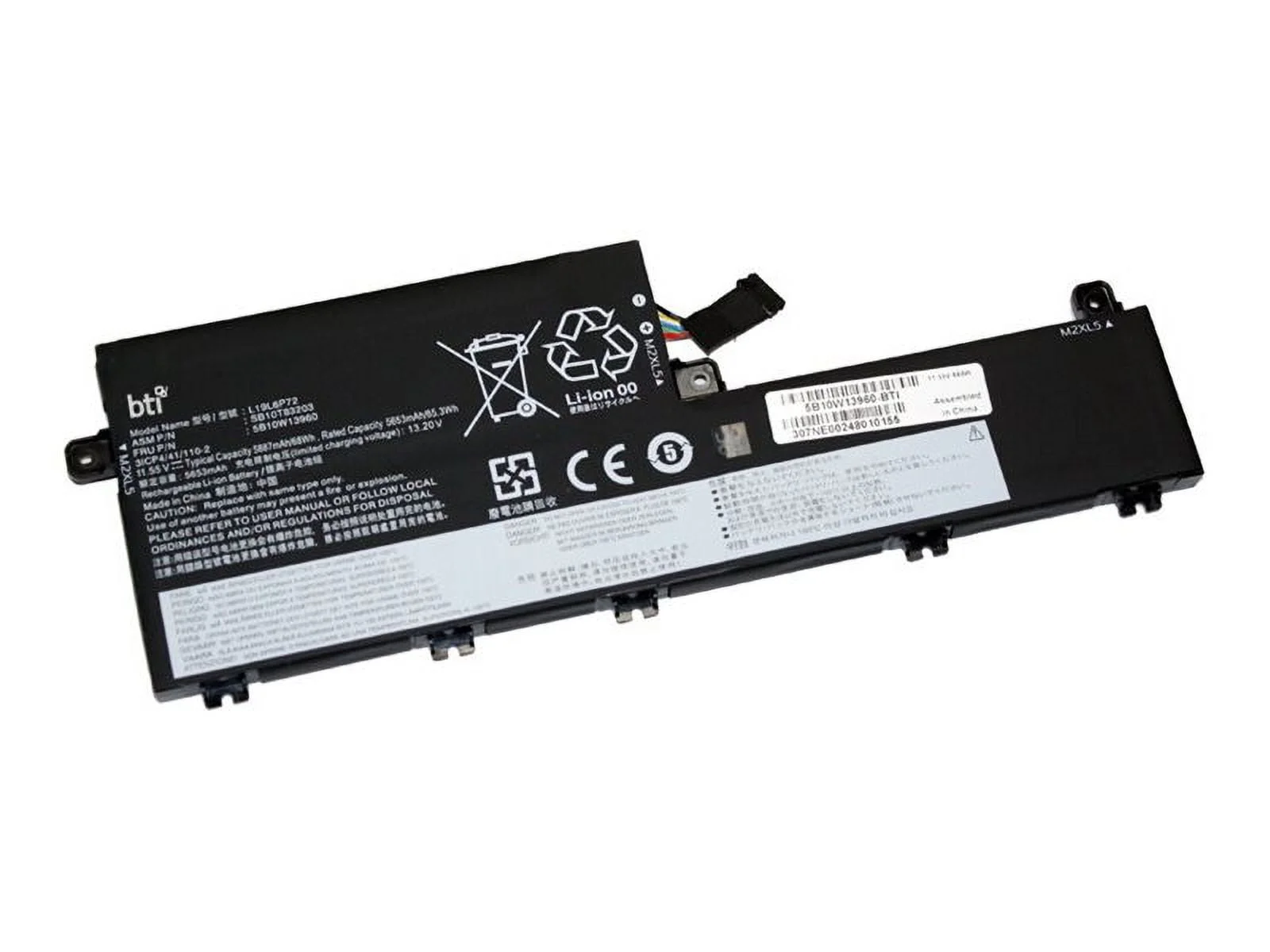 BATTERY TECHNOLOGY 5B10W13960-BTI — BATT THINKPAD P15V GEN 1 20TQ P15V GEN 1