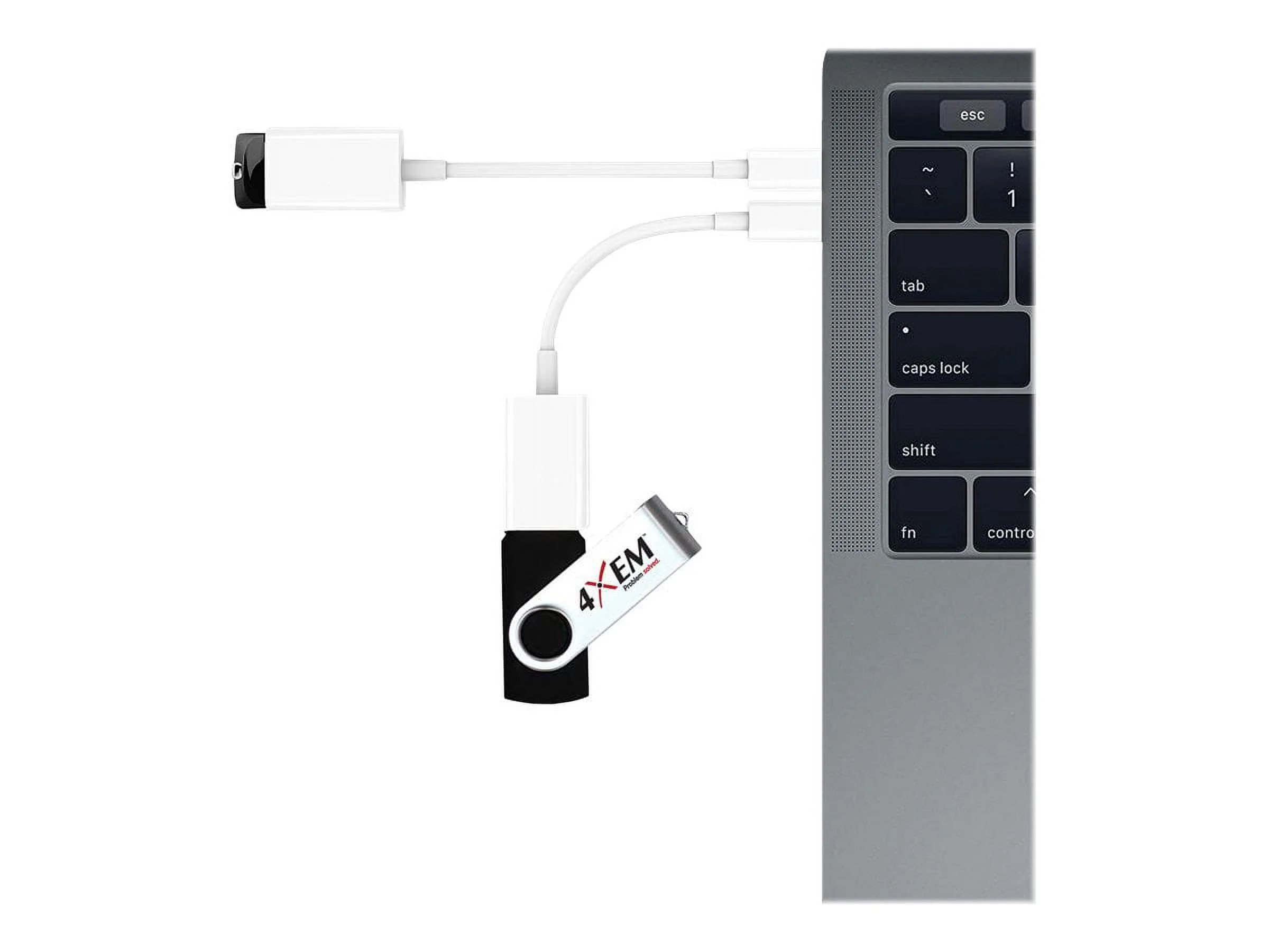 4XEM 4XUSBCUSB3AFW — USB-C to USB 3.0 A Female Adapter for Charging and Data
