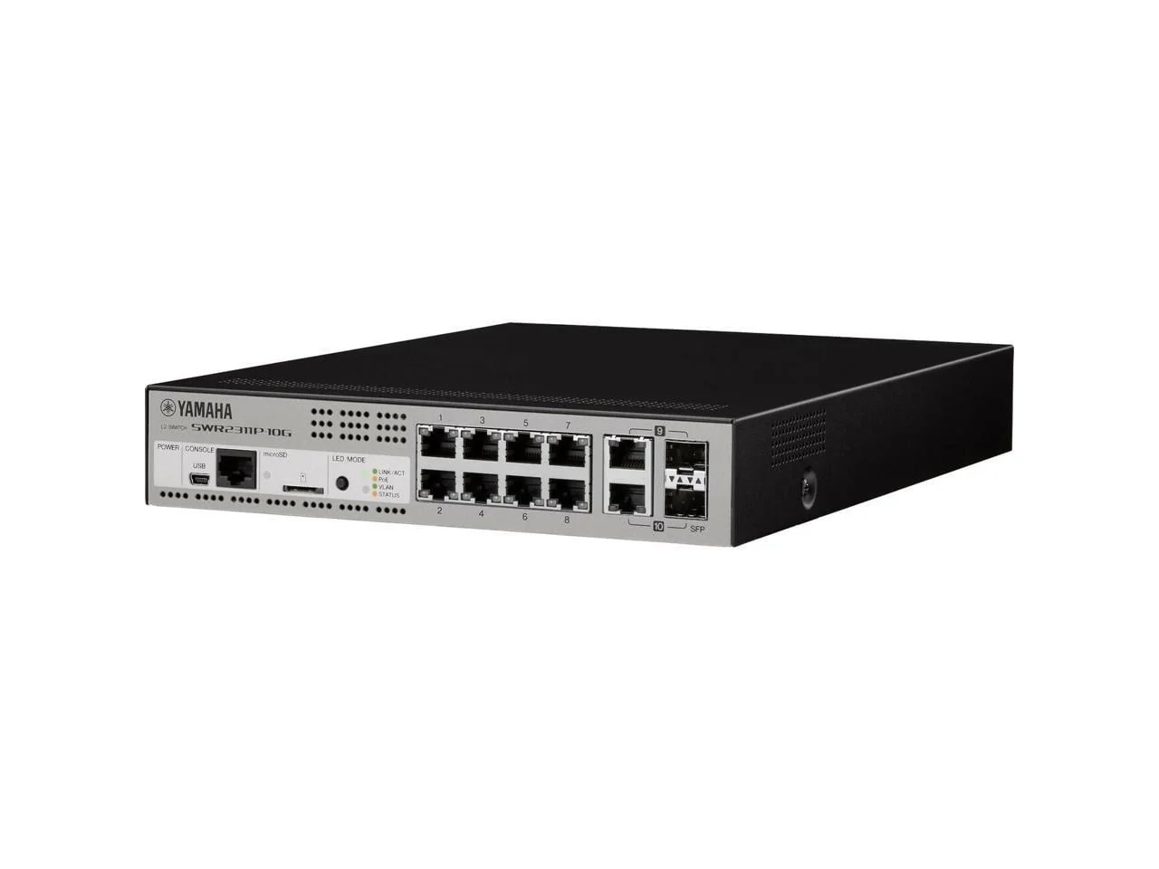 Yamaha SWR2311P-10G — 8-PORT MANAGED L2 SWITCH WITH POE