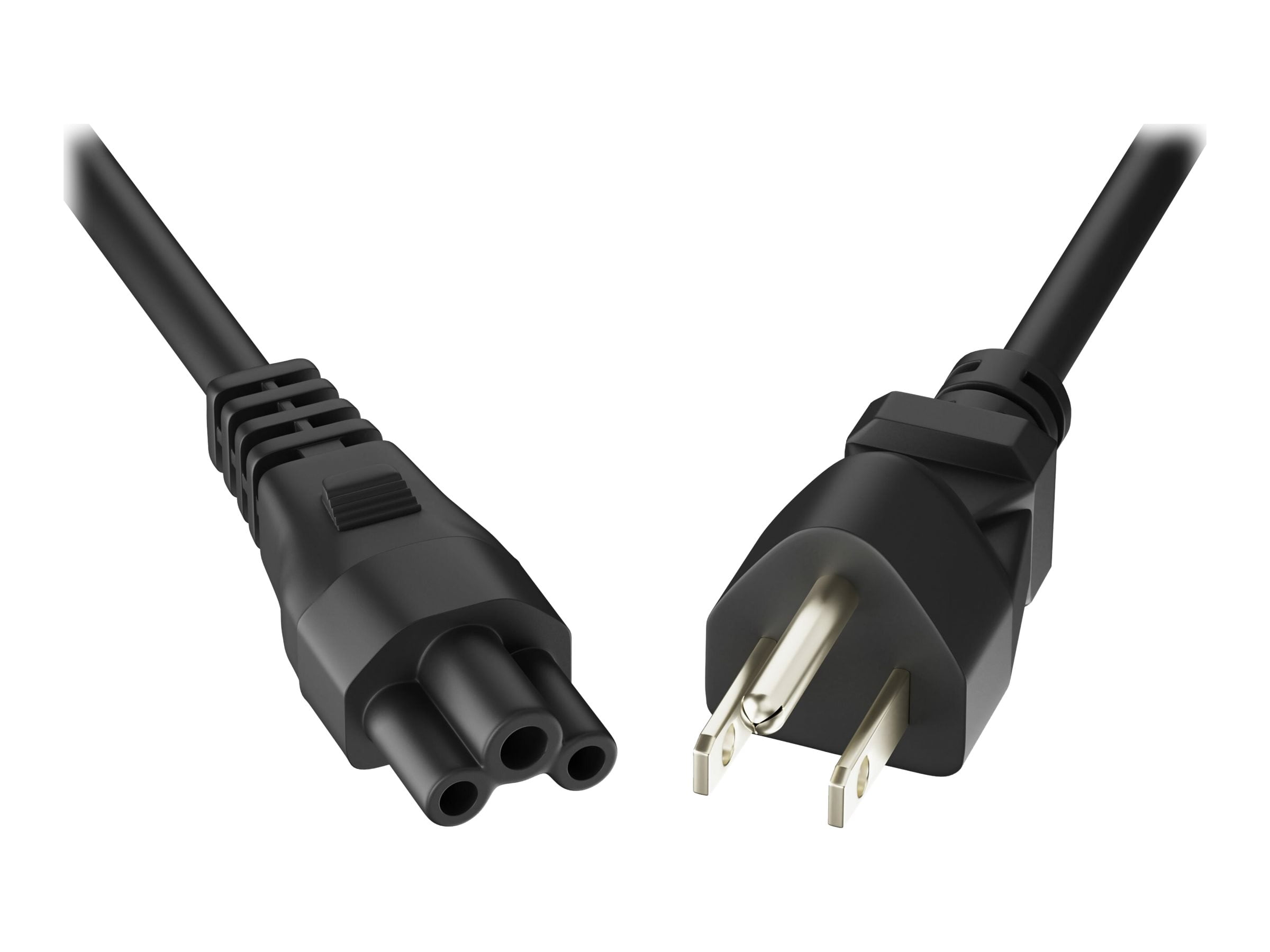 UNC GROUP LLC PWCD-515PC5-10A-03F-BLK — POWER CORD 5/15P - C5, 18AWG, 10AMP 125V,SVT JACKET, BLACK 3FT, 5-15P - C5 10AMP