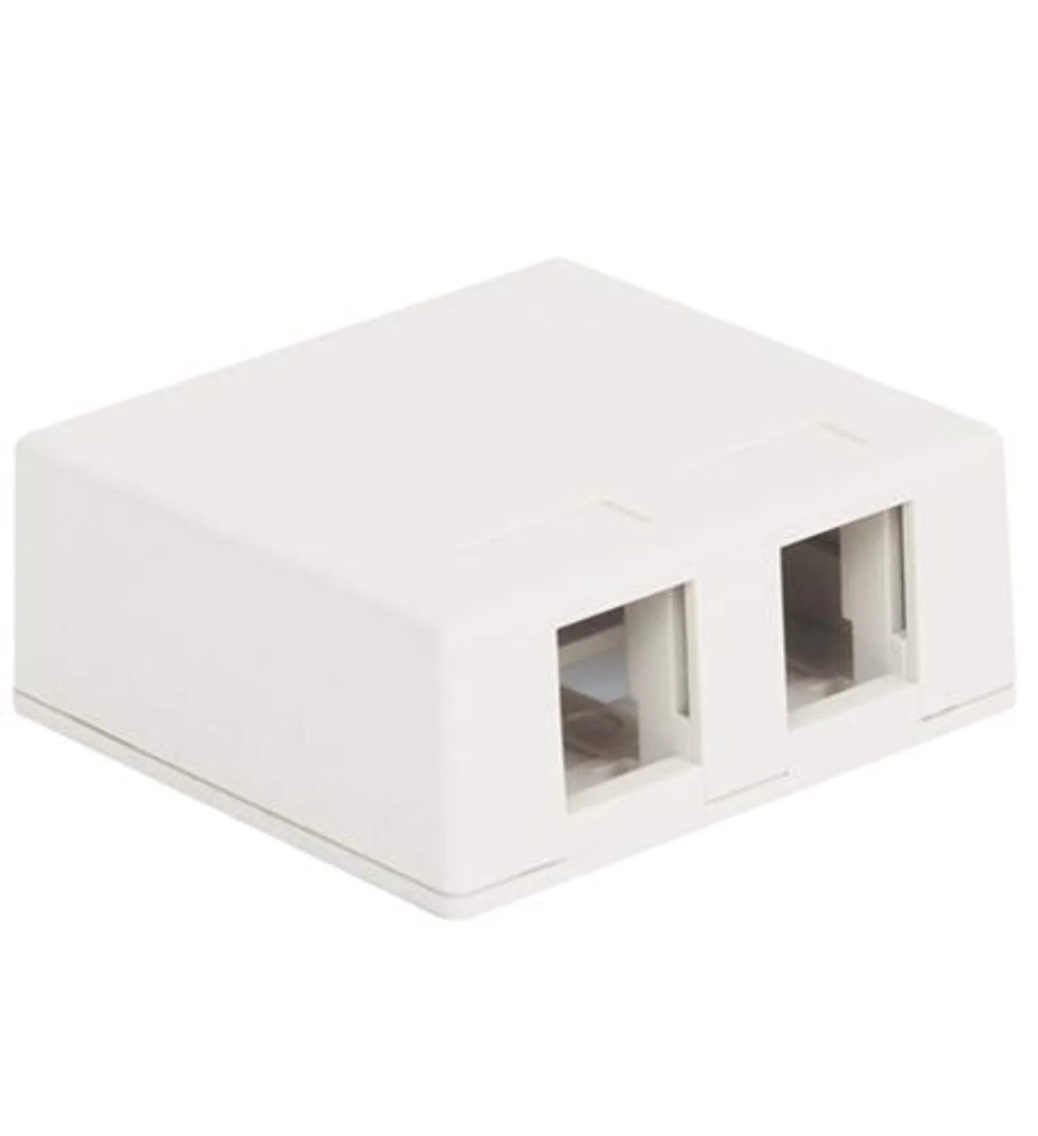Cablesys ICC-IC107SB2WH — SURFACE MOUNT BOX, 2-PORT, WHITE