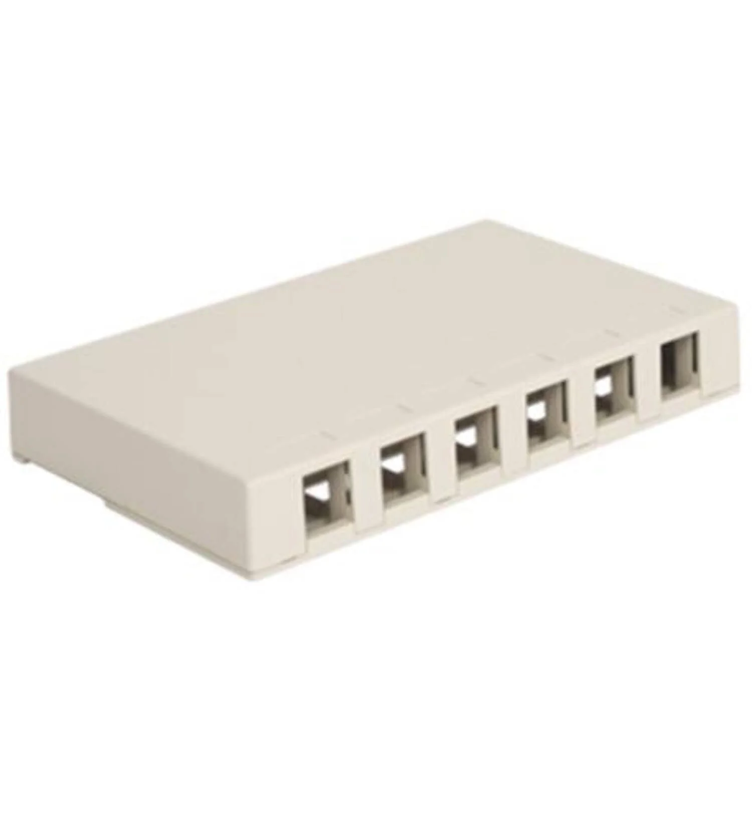 Cablesys ICC-IC107SB6WH — SURFACE MOUNT BOX, 6 PORT, WHITE