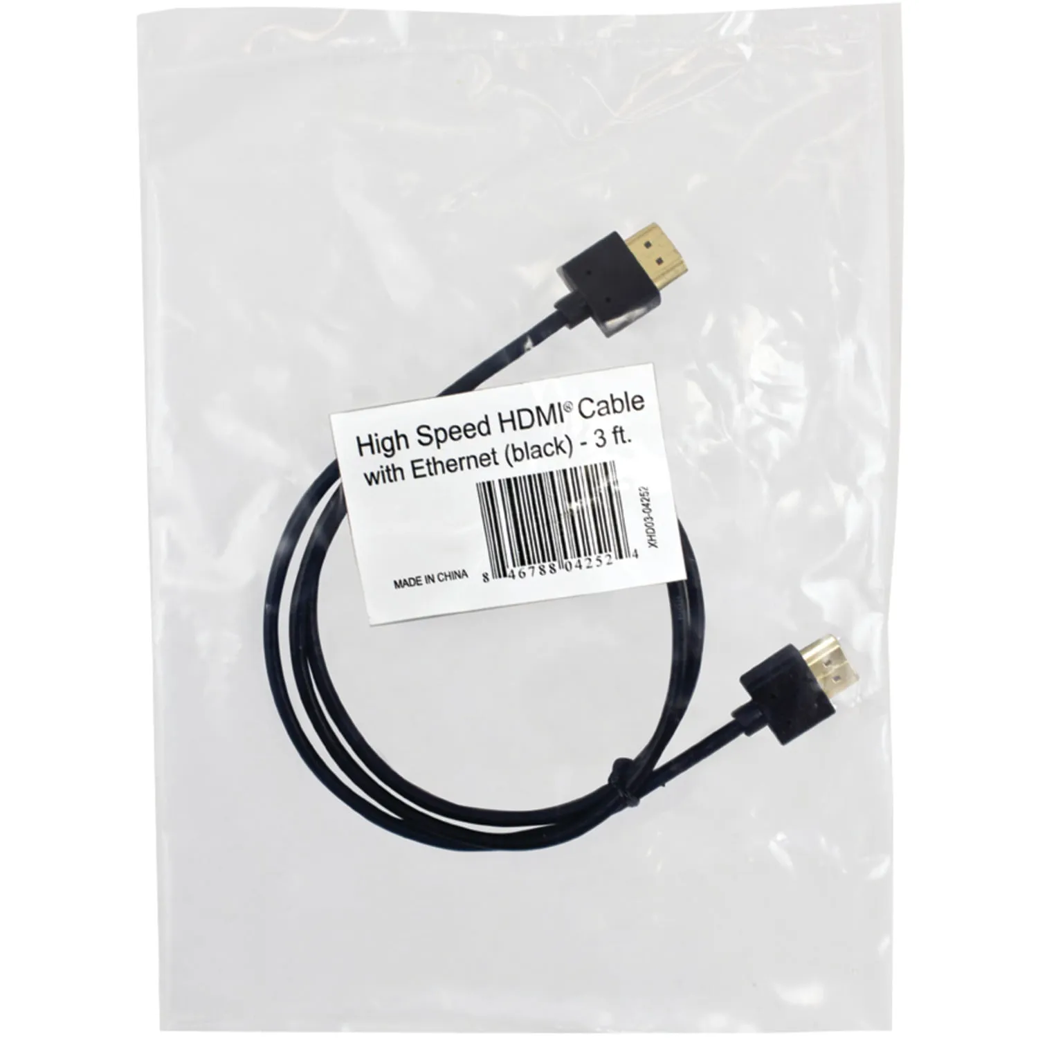 VERICOM XHD03-04252 — 3FT HDMI CBL W ETHNT BLK