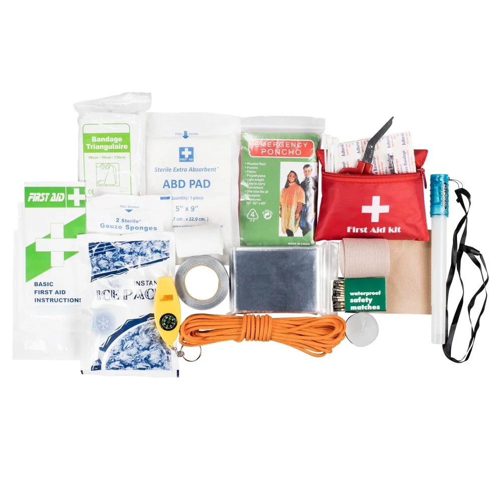 LIFE+GEAR 41-3820 — 130PC FIRST AID/SRVL KT