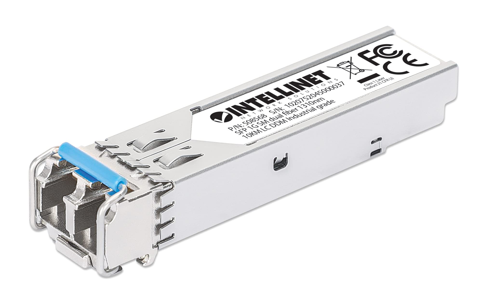Manhattan 508568 — INDUSTRIAL GIGABIT FIBER SFP OPTICAL TRANSCEIVER MODULE