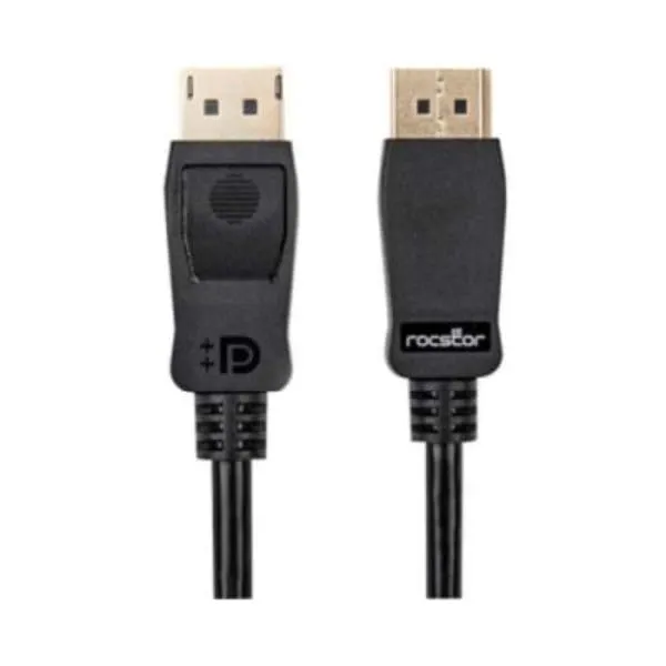 ROCSTOR Y10C285-B1 — PREMIUM DISPLAYPORT 1.4 CABLE - 8K 60HZ - 15FT (4.6M) - DISPLAYPORT A/V CABLE FO