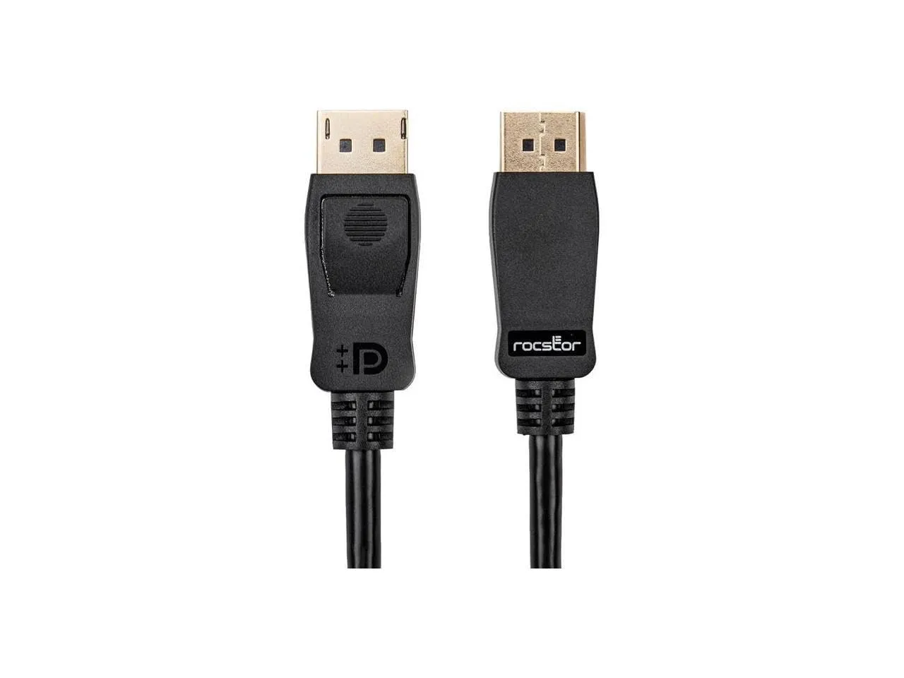ROCSTOR Y10C291-B1 — PREMIUM 25FT (7.6M) DISPLAYPORT 1.2 CABLE M/M - 4K X 2K- DISPLAYPORT MALE DIGITA