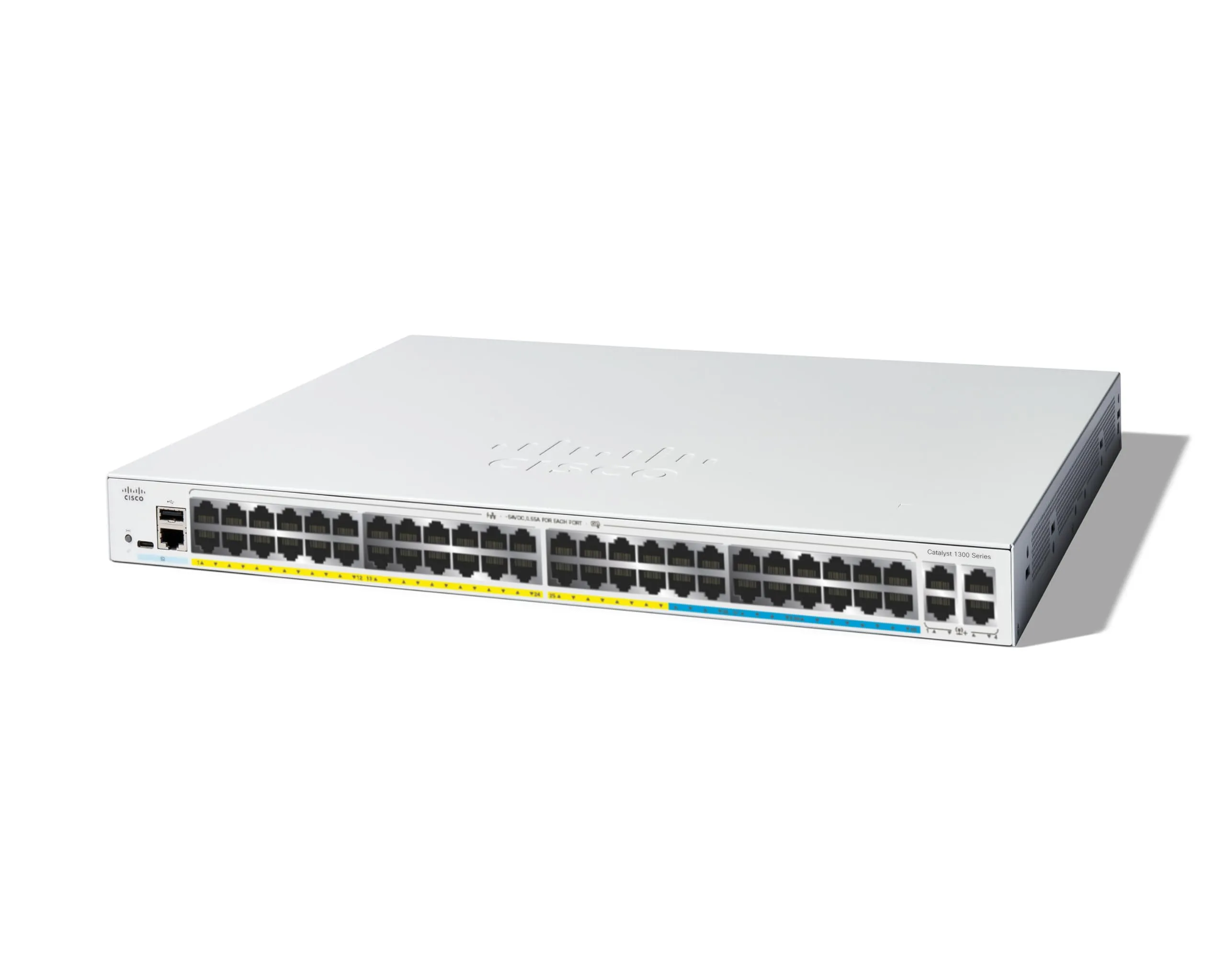 Cisco C1300-48MGP-4X-RF — CTLYST130016-PRT2.5GE,32-PRTGE,POE,4X1.0GSFP+ REMANUFACTURED