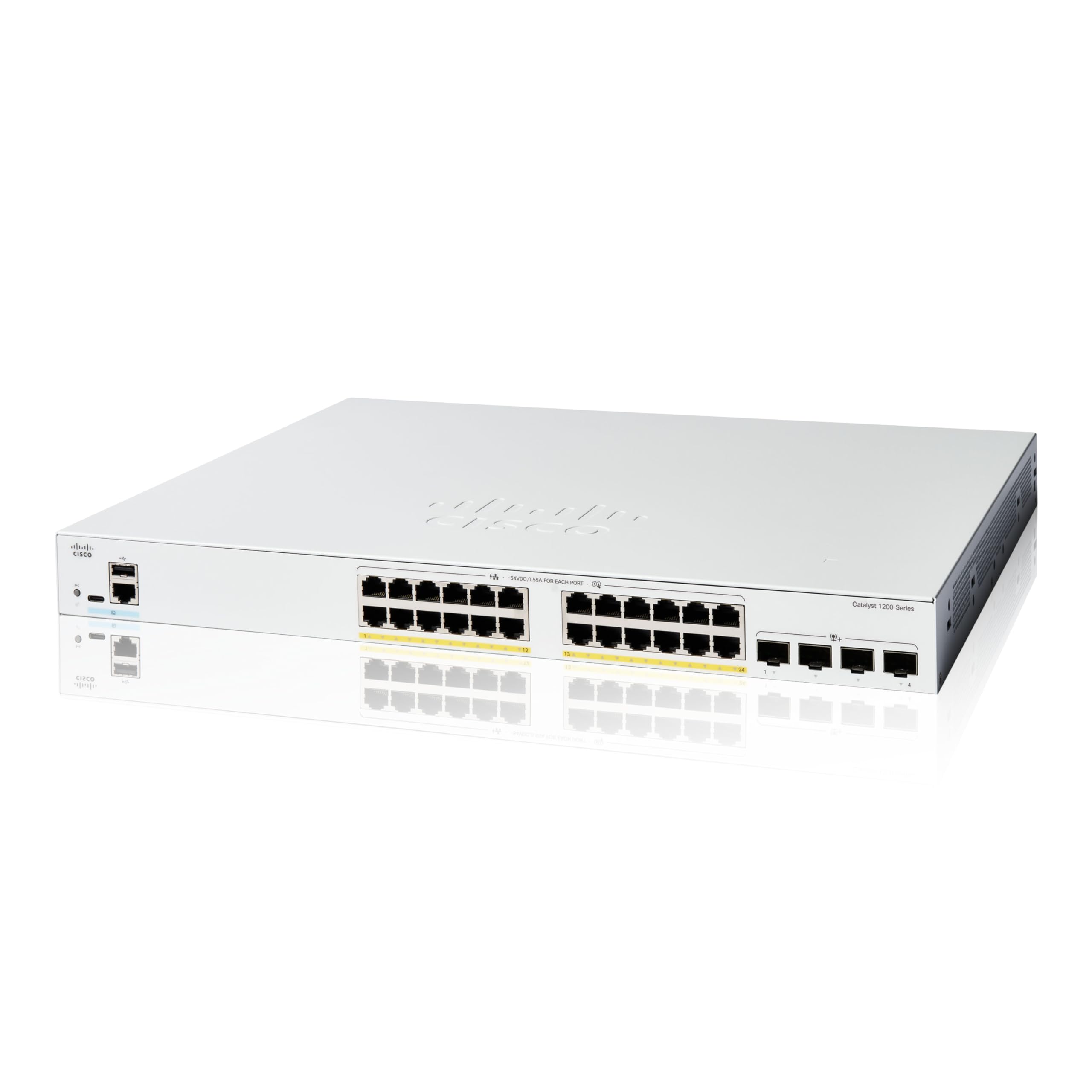 Cisco C1200-24FP-4X-RF — CATALYST 1200 24-PORT GE, FULL POE, 4X10GSFP+ REMANUFACTURED