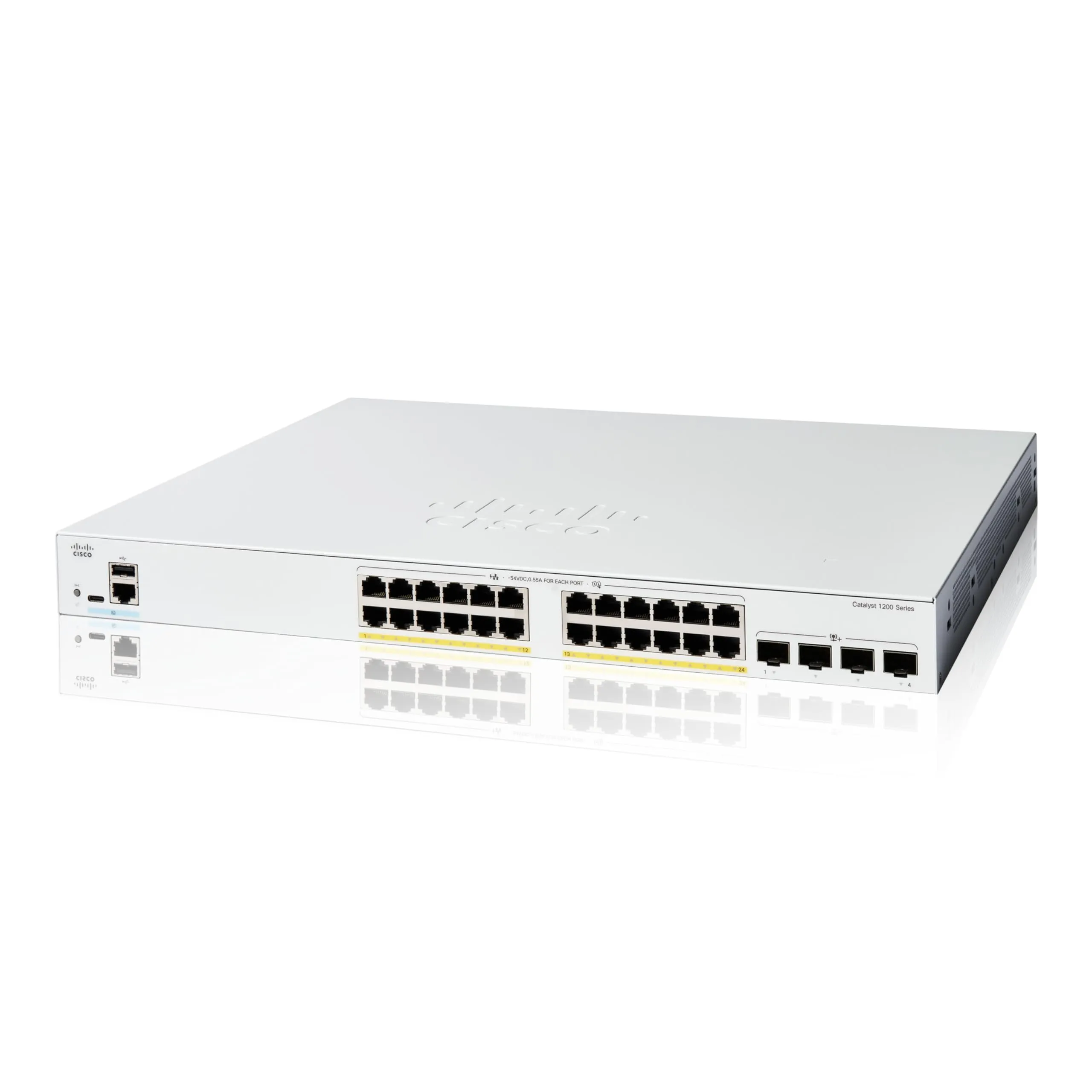 Cisco C1200-24FP-4X-RF — CATALYST 1200 24-PORT GE, FULL POE, 4X10GSFP+ REMANUFACTURED