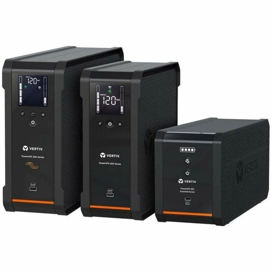 VERTIV PSA6-1000LVT — VERTIV POWERUPS 200 , 1000VA/625W, 120V LINE INTERACTIVE DESKTOP UPS