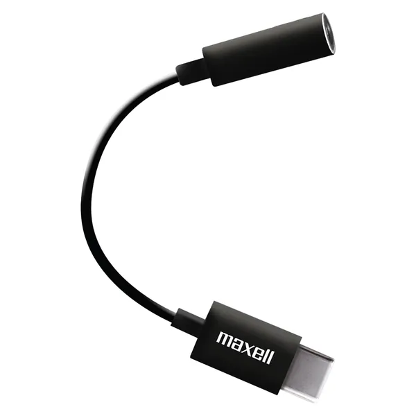 MAXELL 197294 — MAXELL ADAPTER FOR COMPUTERS, TABLETS, CHROMEBOOKS TO CONNECT 3.5MM INPUT/OUTPUT