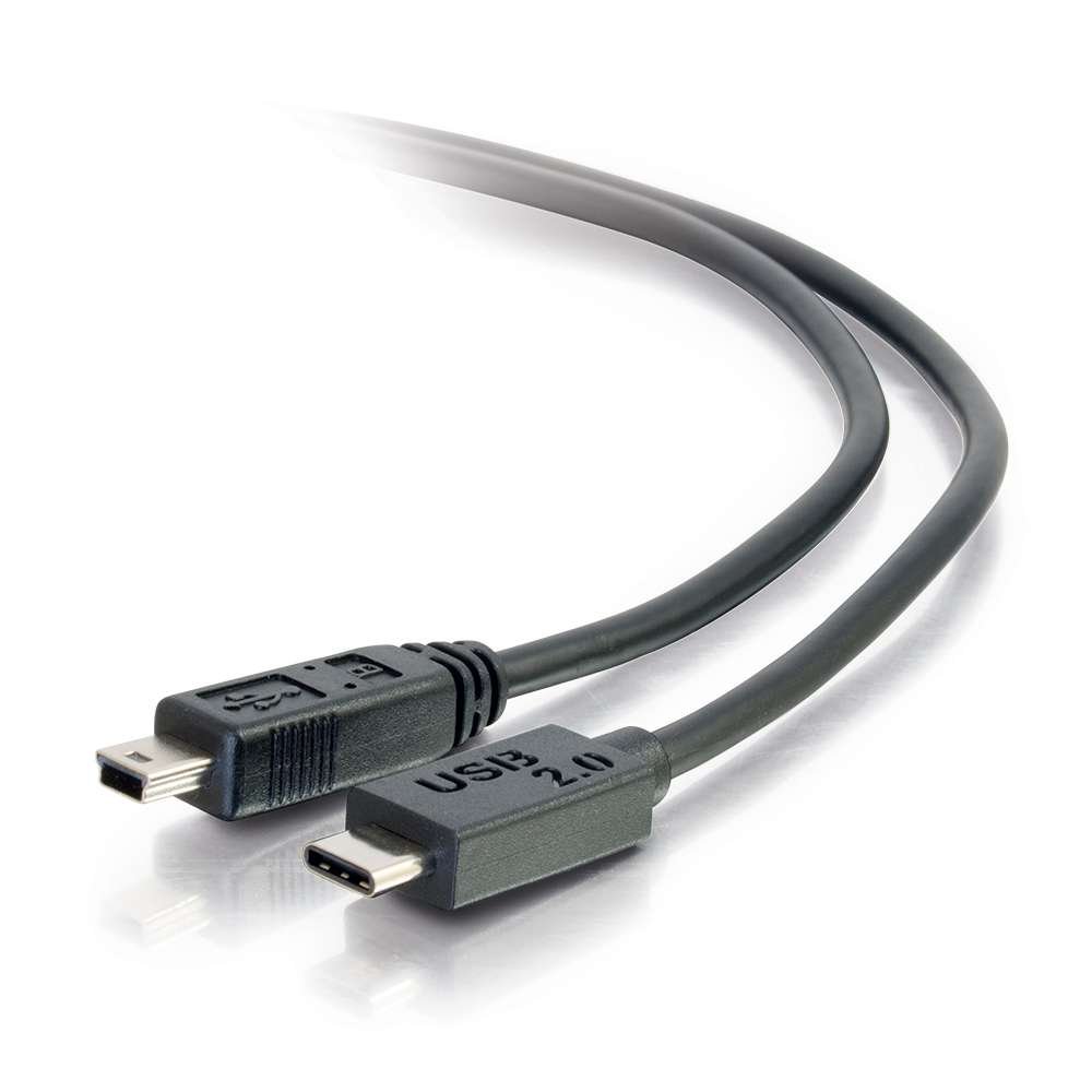 C2G 28854 — THIS USB 2.0 USB-C TO USB-MINI B CABLE IS THE PERFECT SOLUTION FOR CONNECTING A