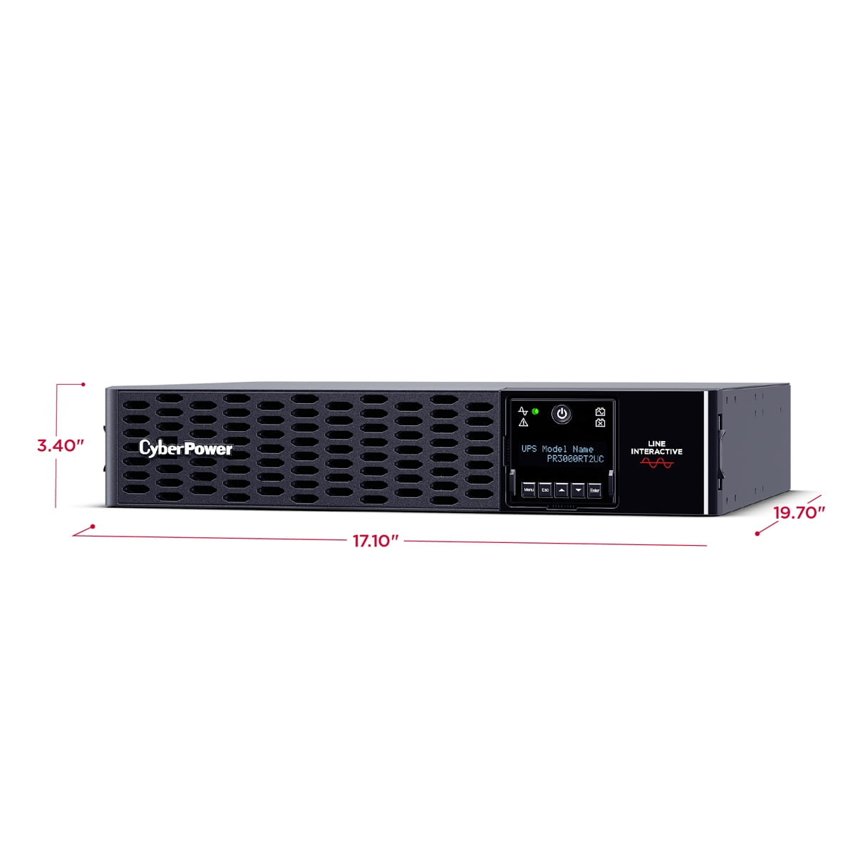 CyberPower PR3000RT2UCN — 3000VA/3000W SINE WAVE UPS