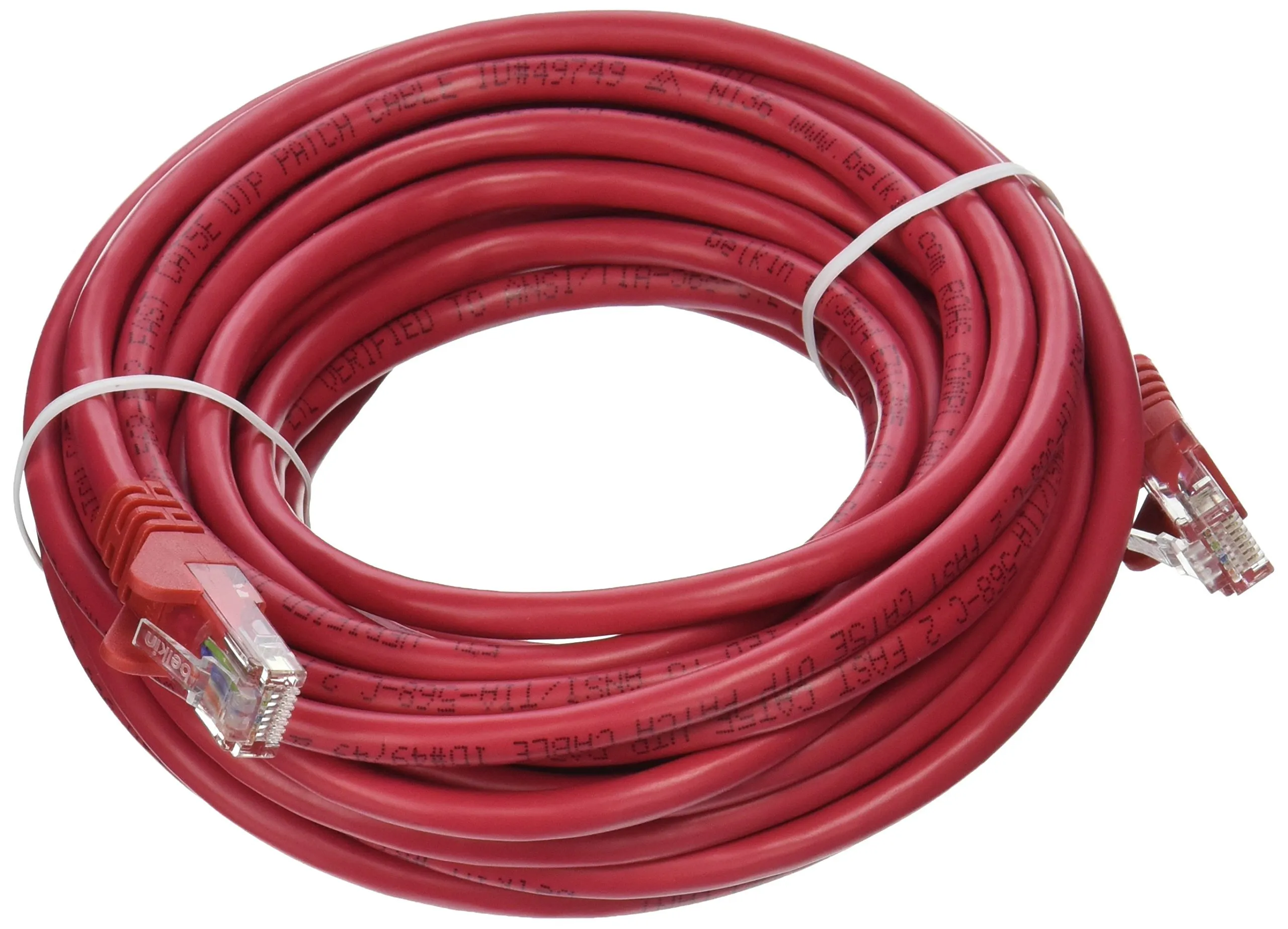Belkin A3L791B25-RED-S — CAT CBL RJ45M/RJ45M 25RED