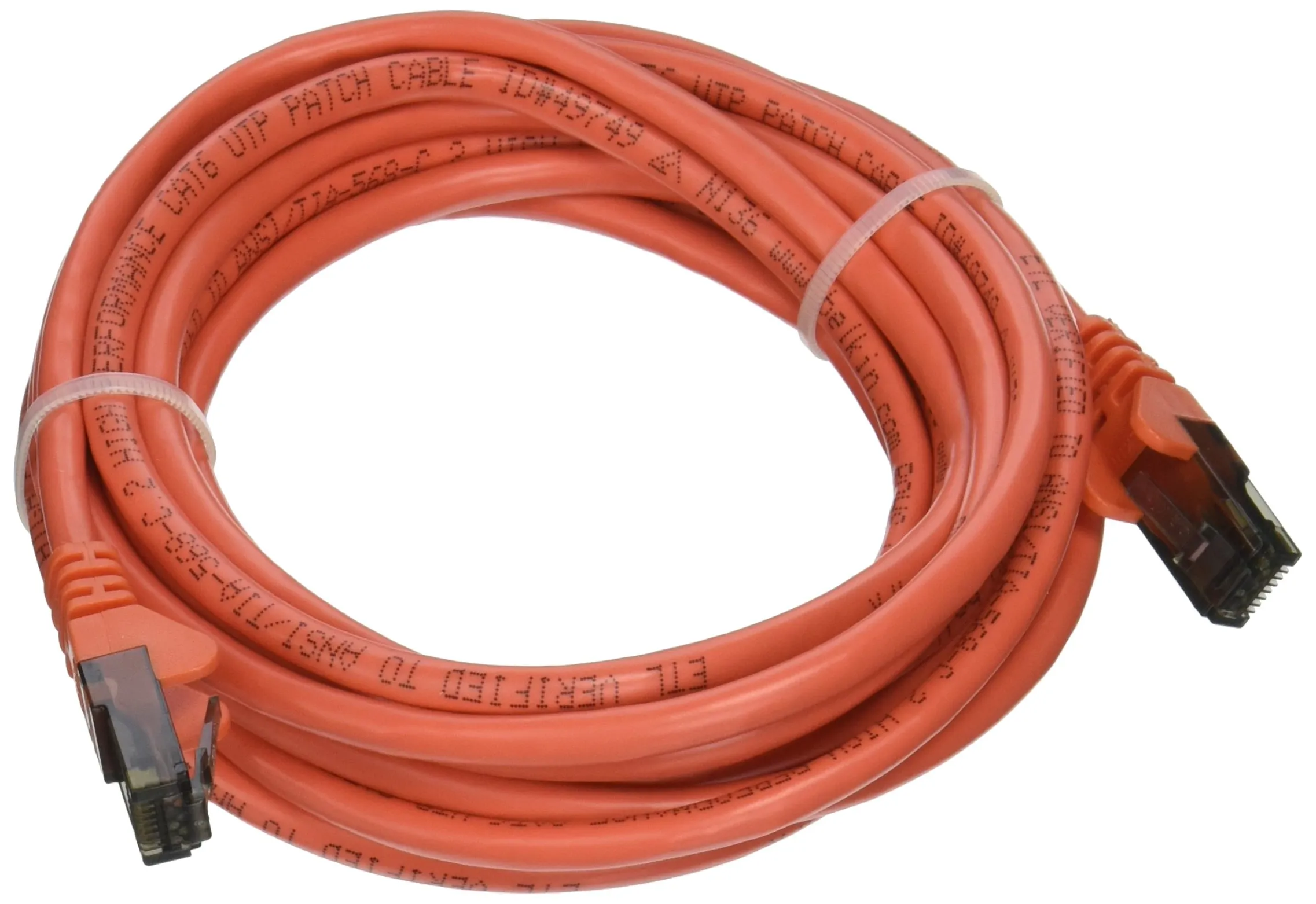 Belkin A3L980-14-ORG-S — PATCH CABLE - UNSHIELDED TWISTED PAIR (UTP) - MALE LEFT GENDER - MALE RIGHT GEND