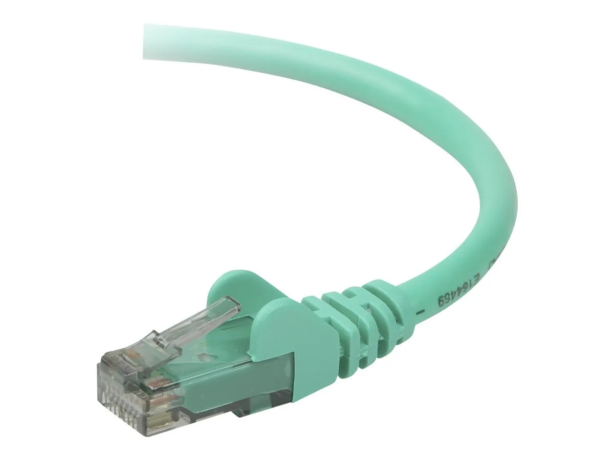 Belkin A3L791B25-GRN-S — BELKIN A3L791B25-GRN-S 25FT CAT5E SNAGLESS PATCH CABLE, UTP, GREEN PVC JACKET, 2