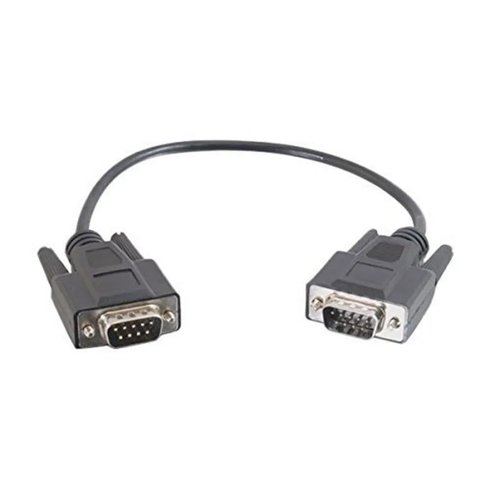 C2G 25220 — 3FT (0.9M) DB9 M/M SERIAL RS232 CABLE - BLACK