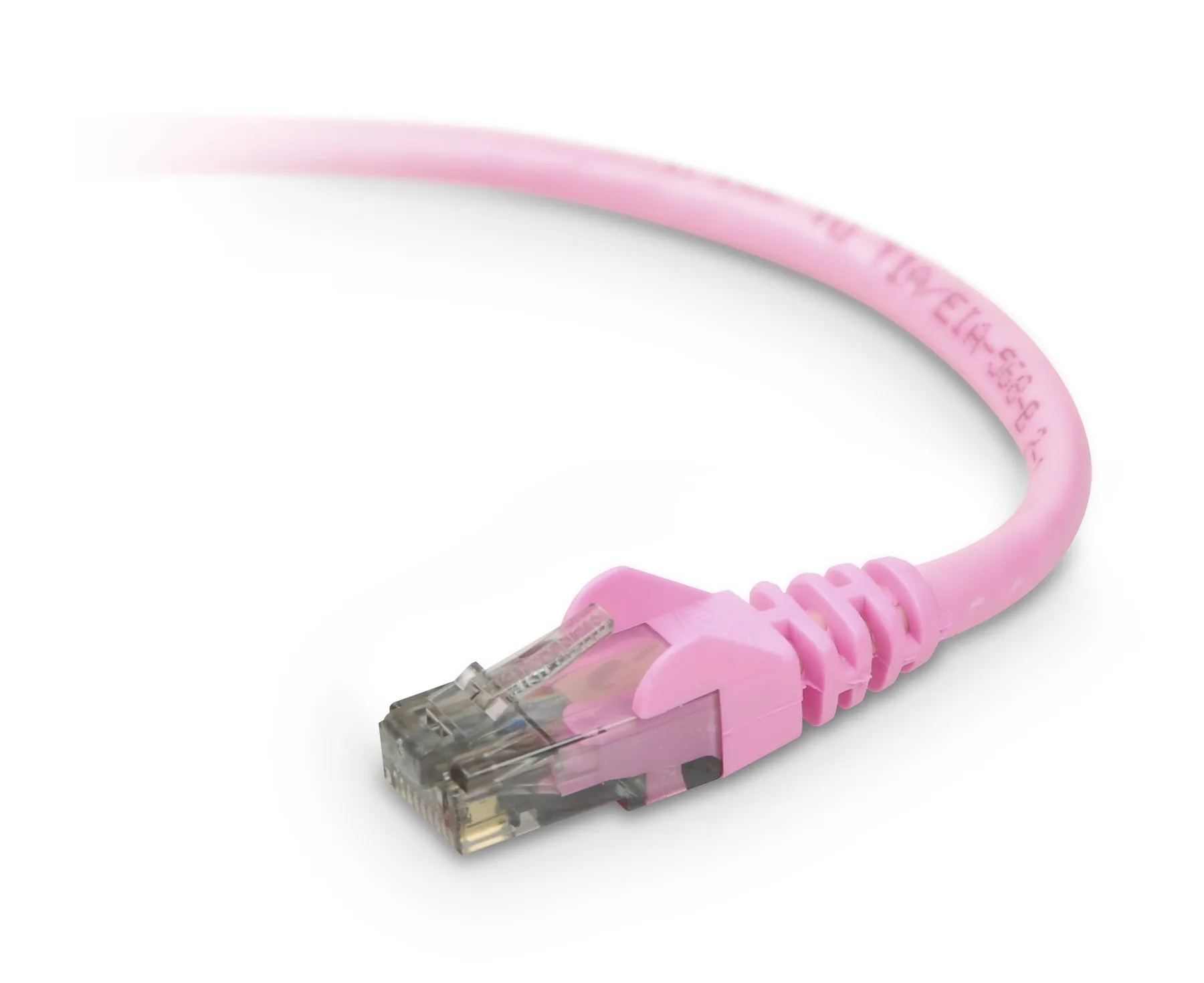 Belkin A3L980-05-PNK-S — BELKIN A3L980-05-PNK-S 5FT CAT6 SNAGLESS PATCH CABLE, UTP, PINK PVC JACKET, 23AW