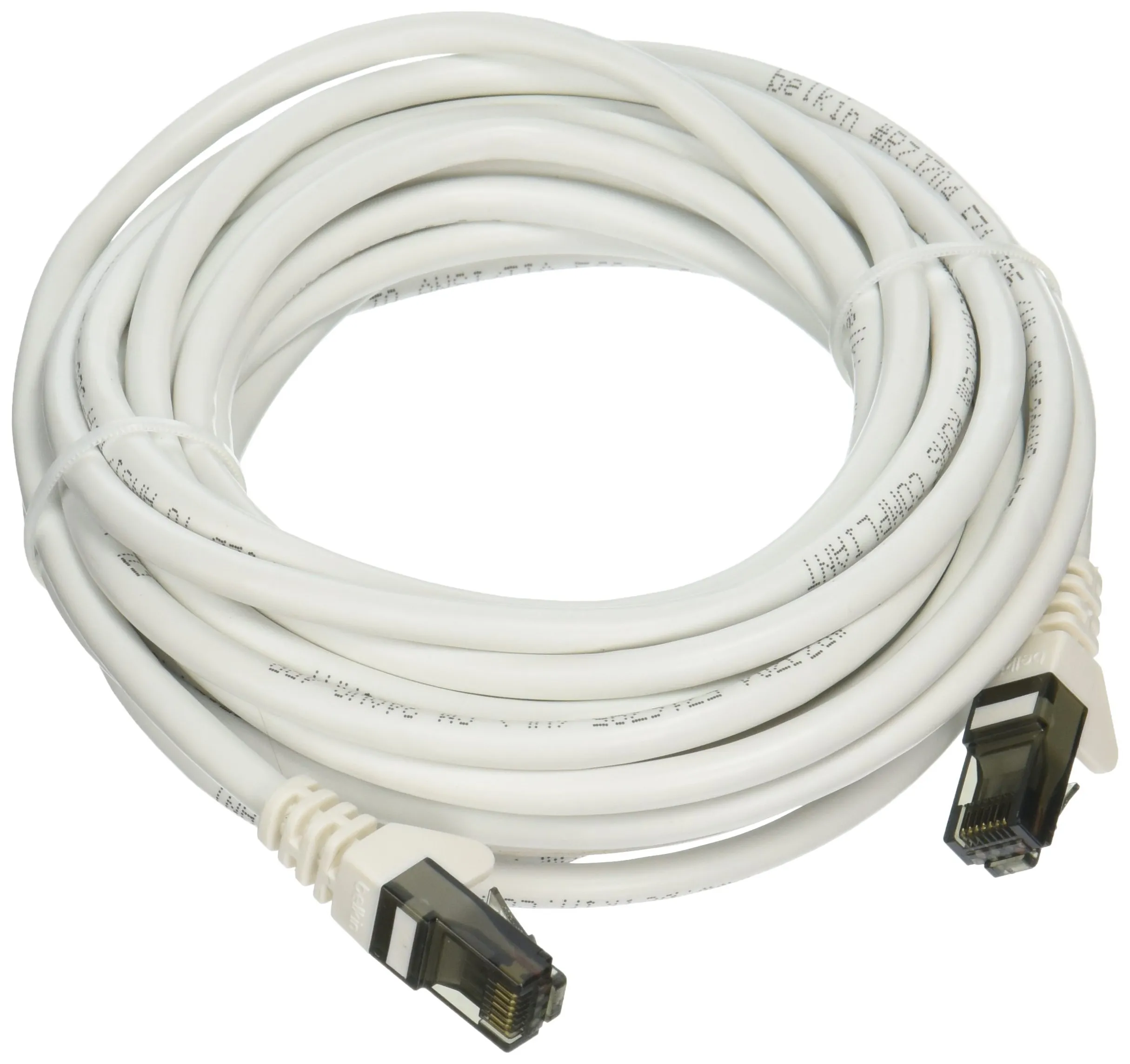 Belkin A3L980-20-WHT-S — PATCH CABLE - UNSHIELDED TWISTED PAIR (UTP) - MALE LEFT GENDER - MALE RIGHT GEND